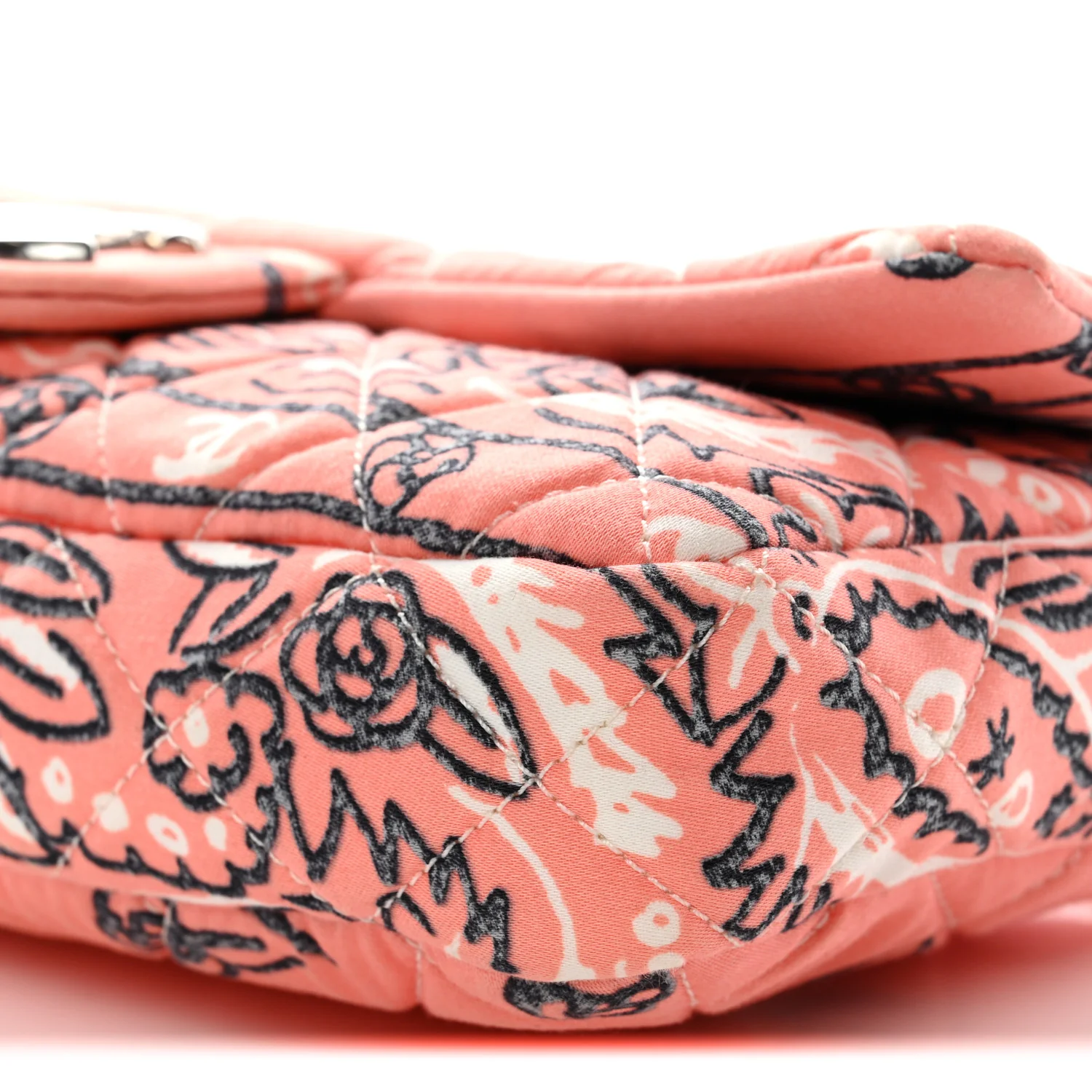 Cotton Quilted Small Bandana Single Flap Pink - Image 18