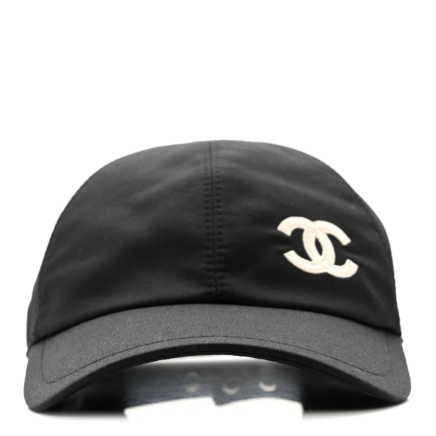 Cotton Sequin CC Cap Hat Black - Image 3