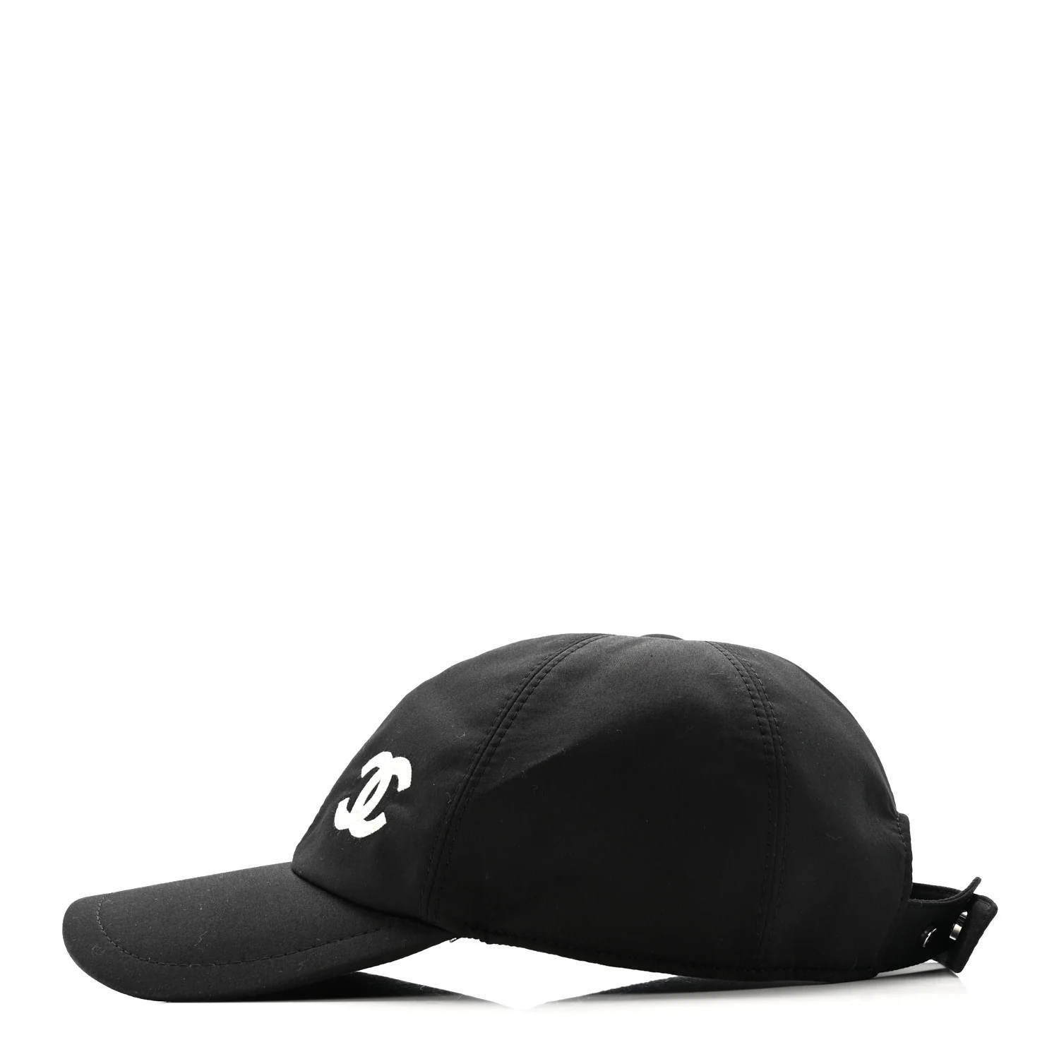 Cotton Sequin CC Cap Hat Black - Image 4