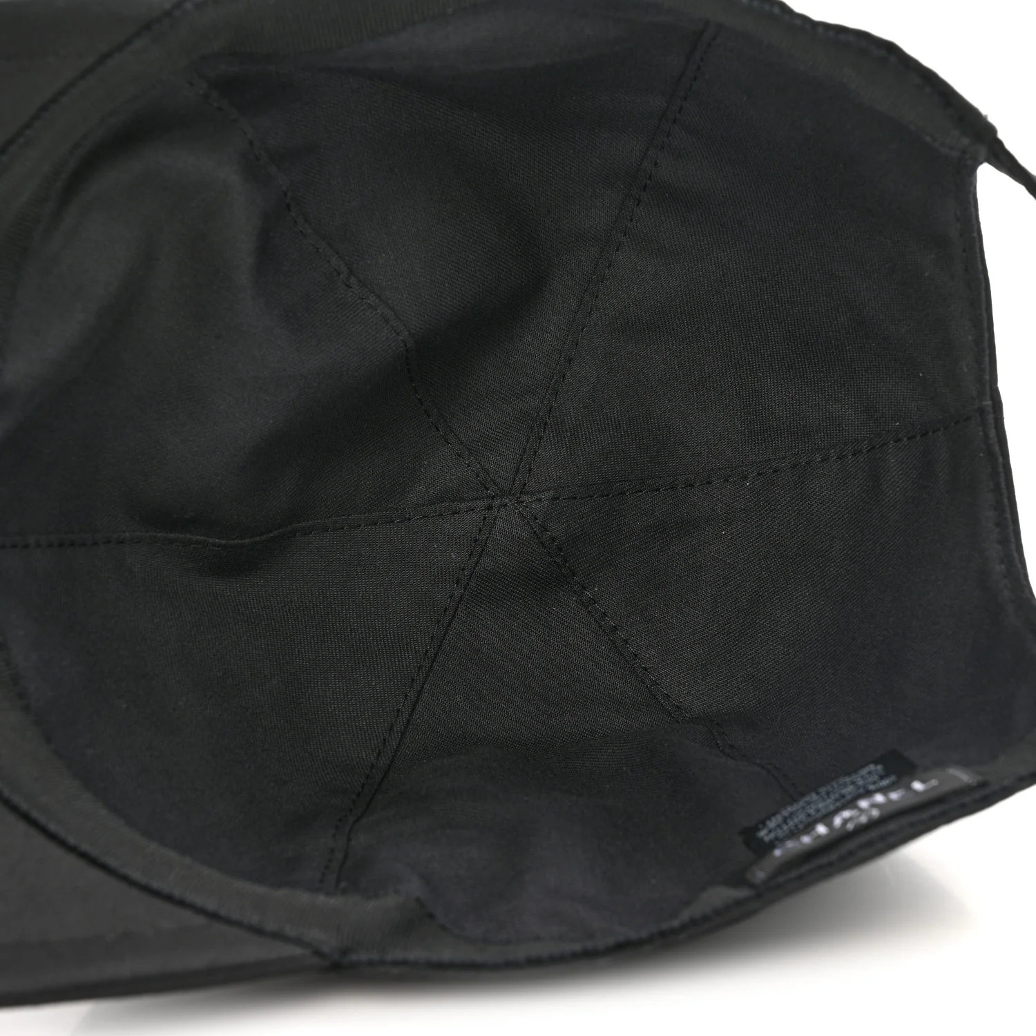 Cotton Sequin CC Cap Hat Black - Image 7