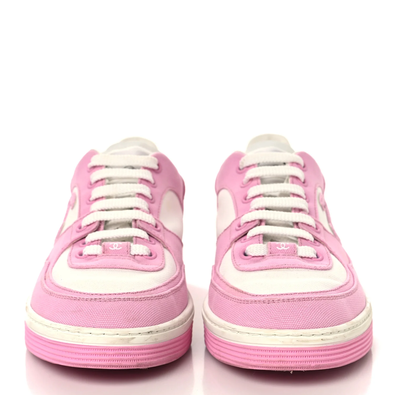 Cotton Sneakers 39 Pink White - Image 3