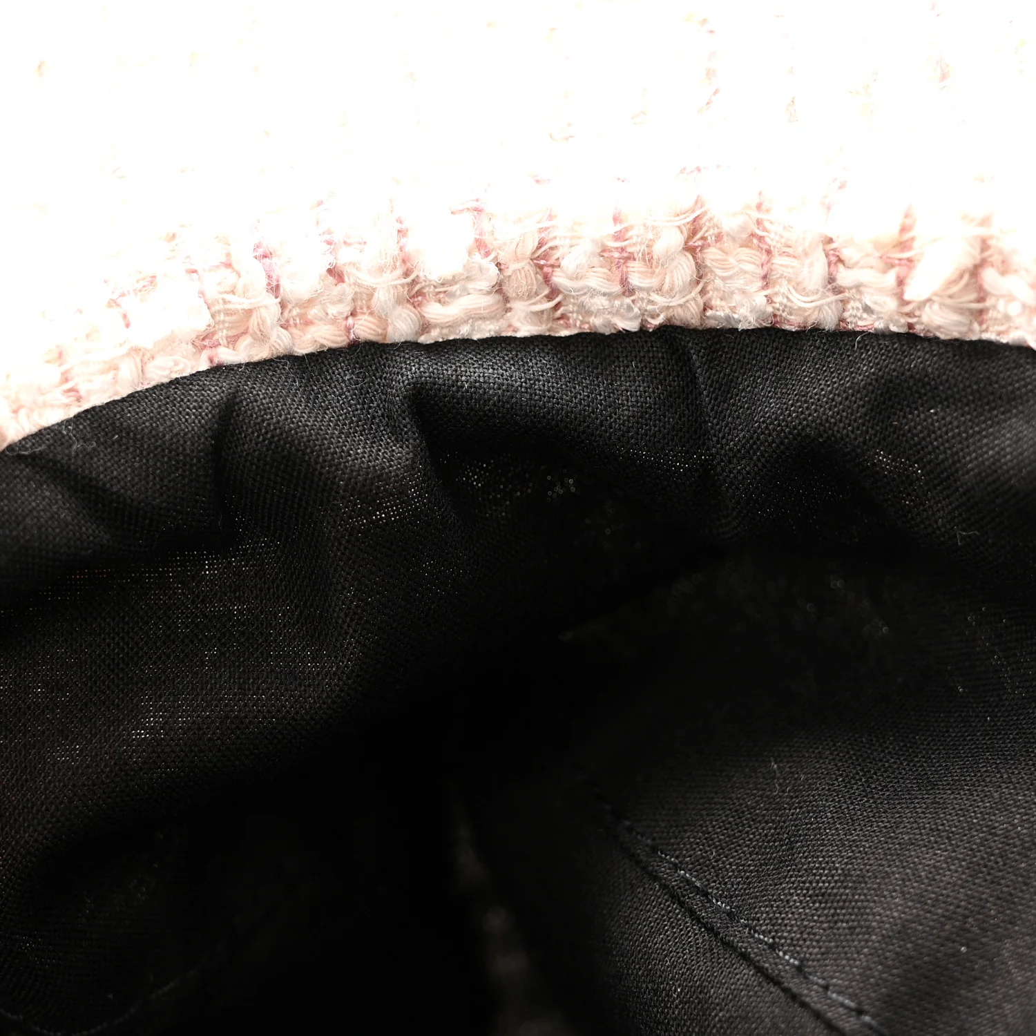 Cotton Tweed Newsboy Hat M Pink Ecru - Image 10