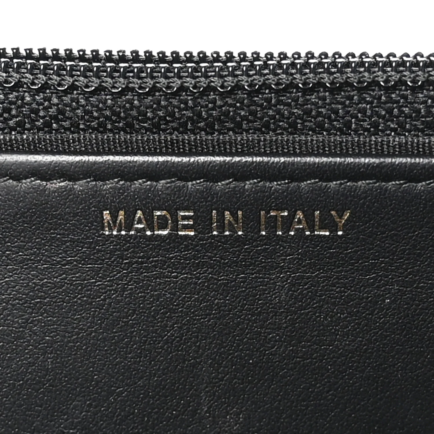 Crackled Patent Calfskin Quilted Pearl Wallet On Chain WOC Black - Image 7