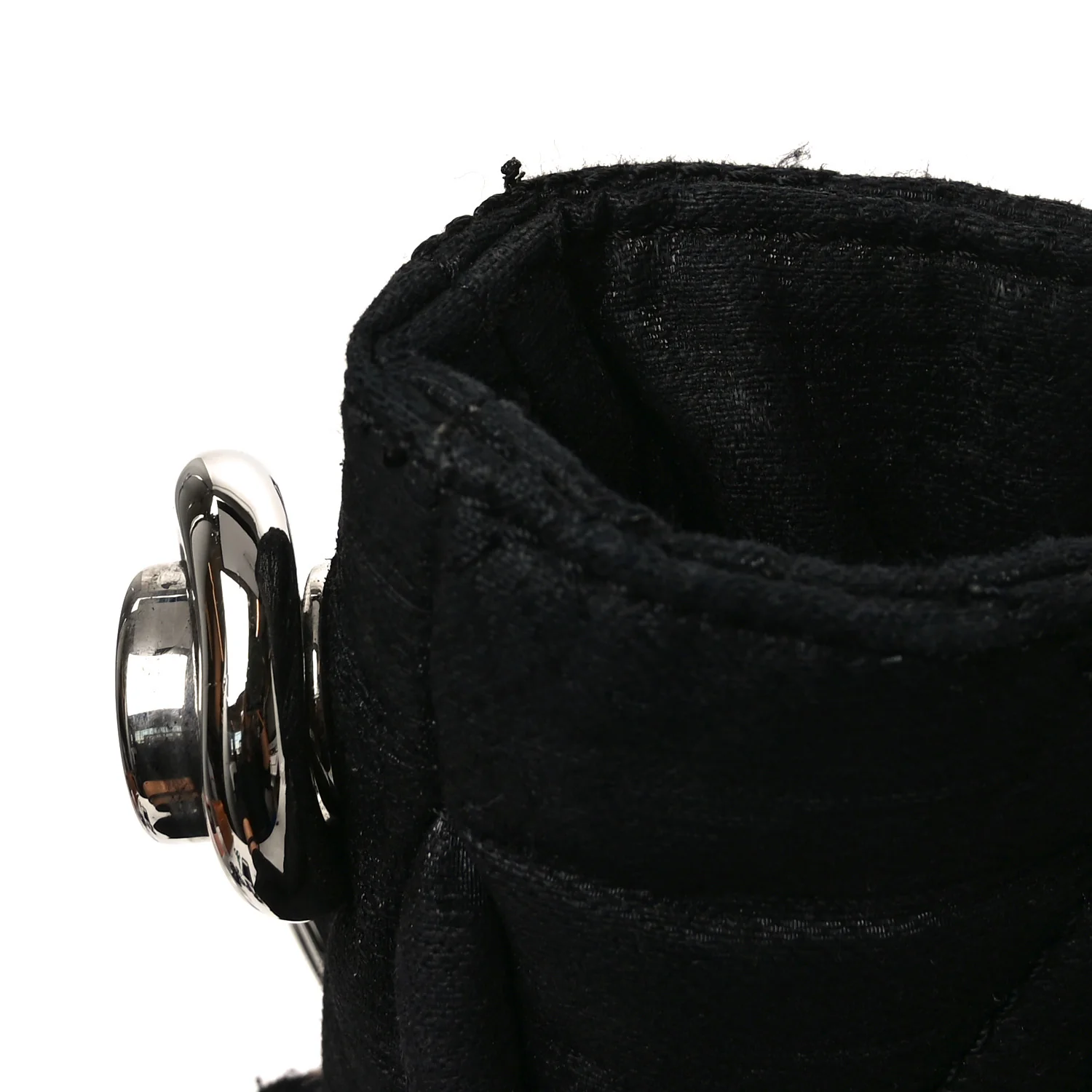 Crinkled Coated Canvas Le Marais Hobo Black - Image 11