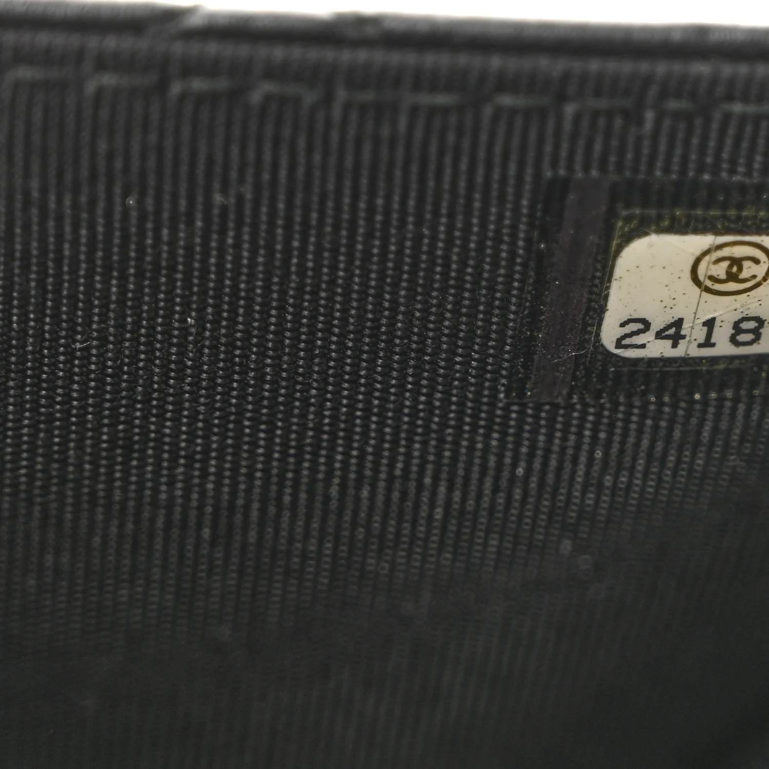 Crumpled Calfskin Quilted Wallet On Chain WOC So Black - Image 7
