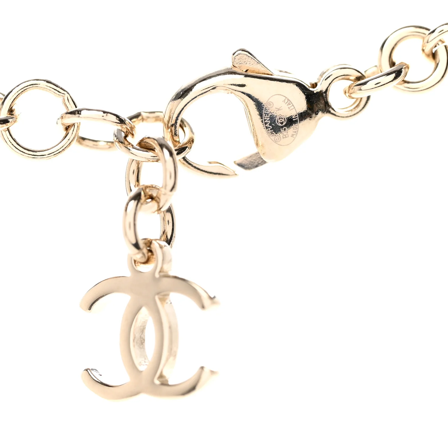 Crystal CC Bow Pendant Necklace Gold Silver - Image 6