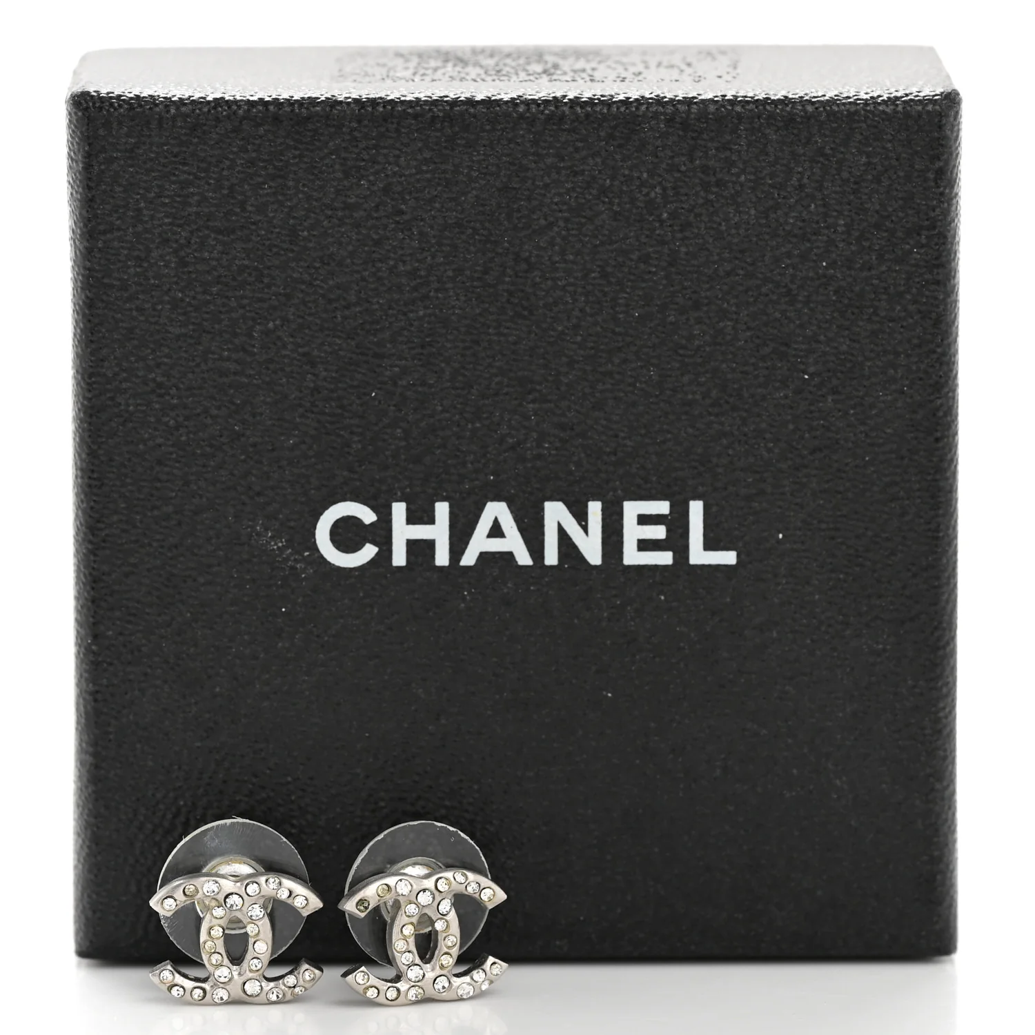 Crystal CC Earrings Silver - Image 6