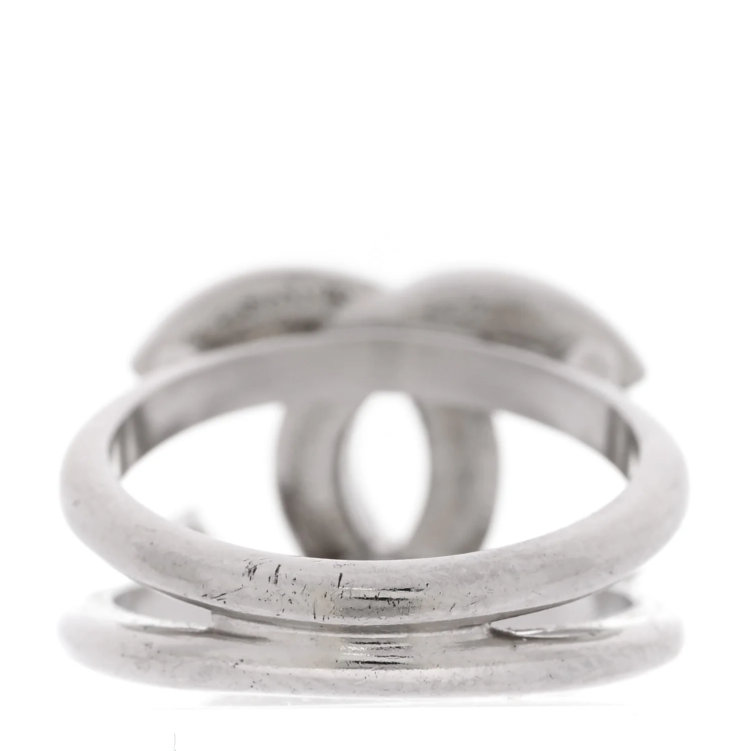 Crystal CC Ring 54 6.75 Silver - Image 3