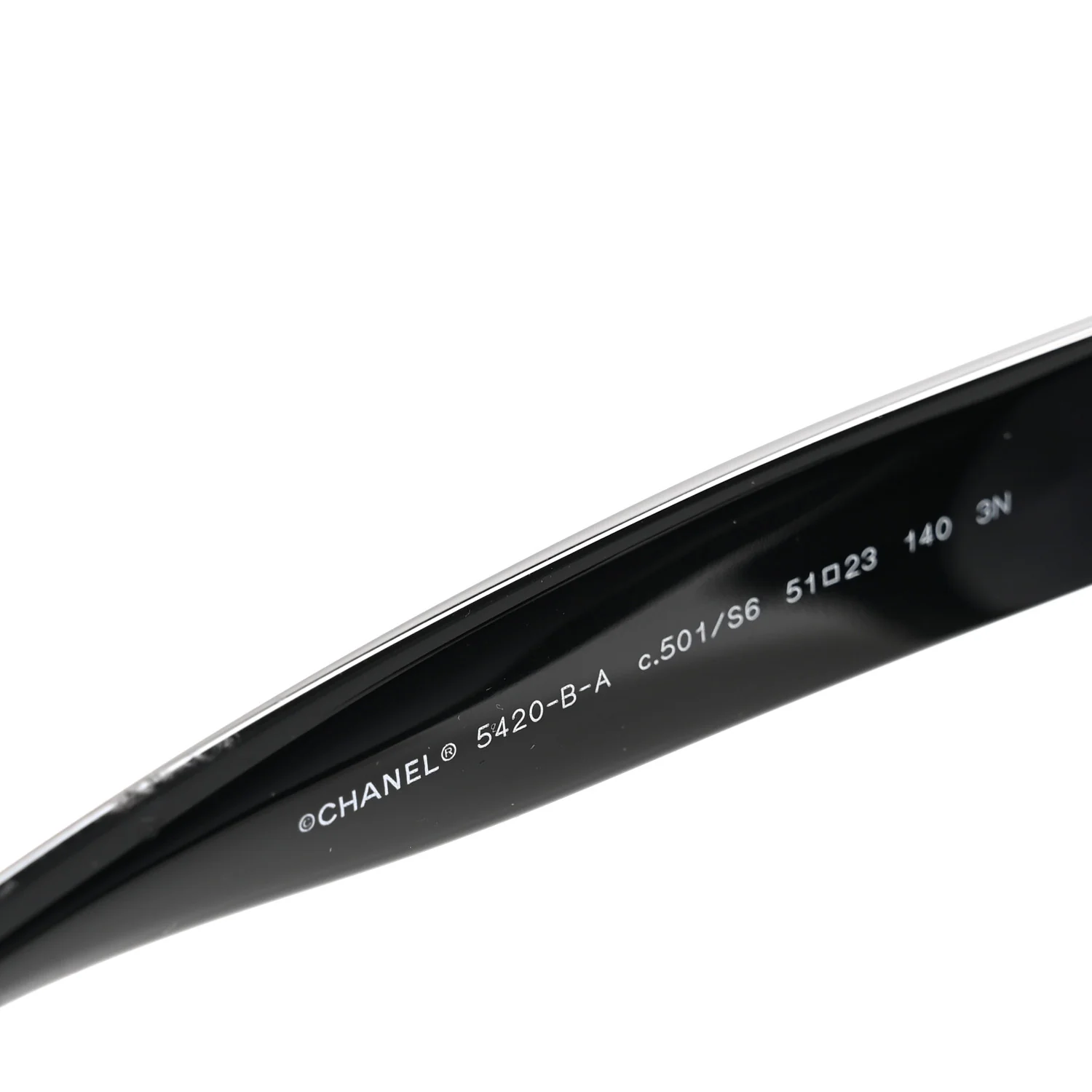 Crystal CC Sunglasses 5420-B-A Black - Image 5