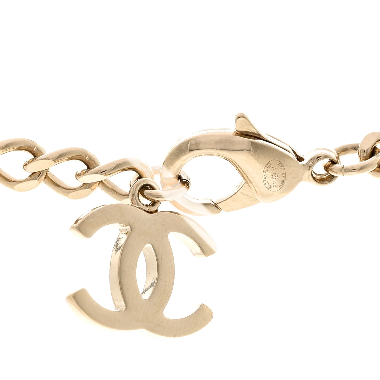 Crystal Chain CC Link Choker Gold Silver - Image 4
