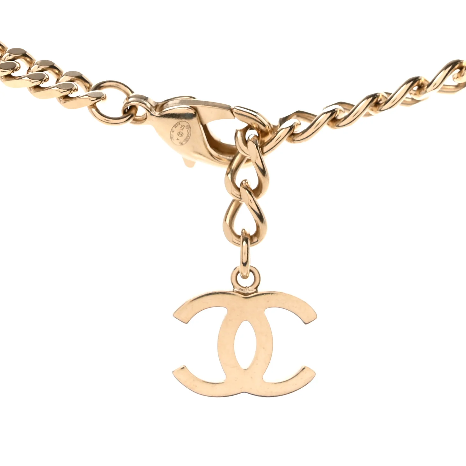 Crystal Chain CC Link Choker Gold Silver - Image 5