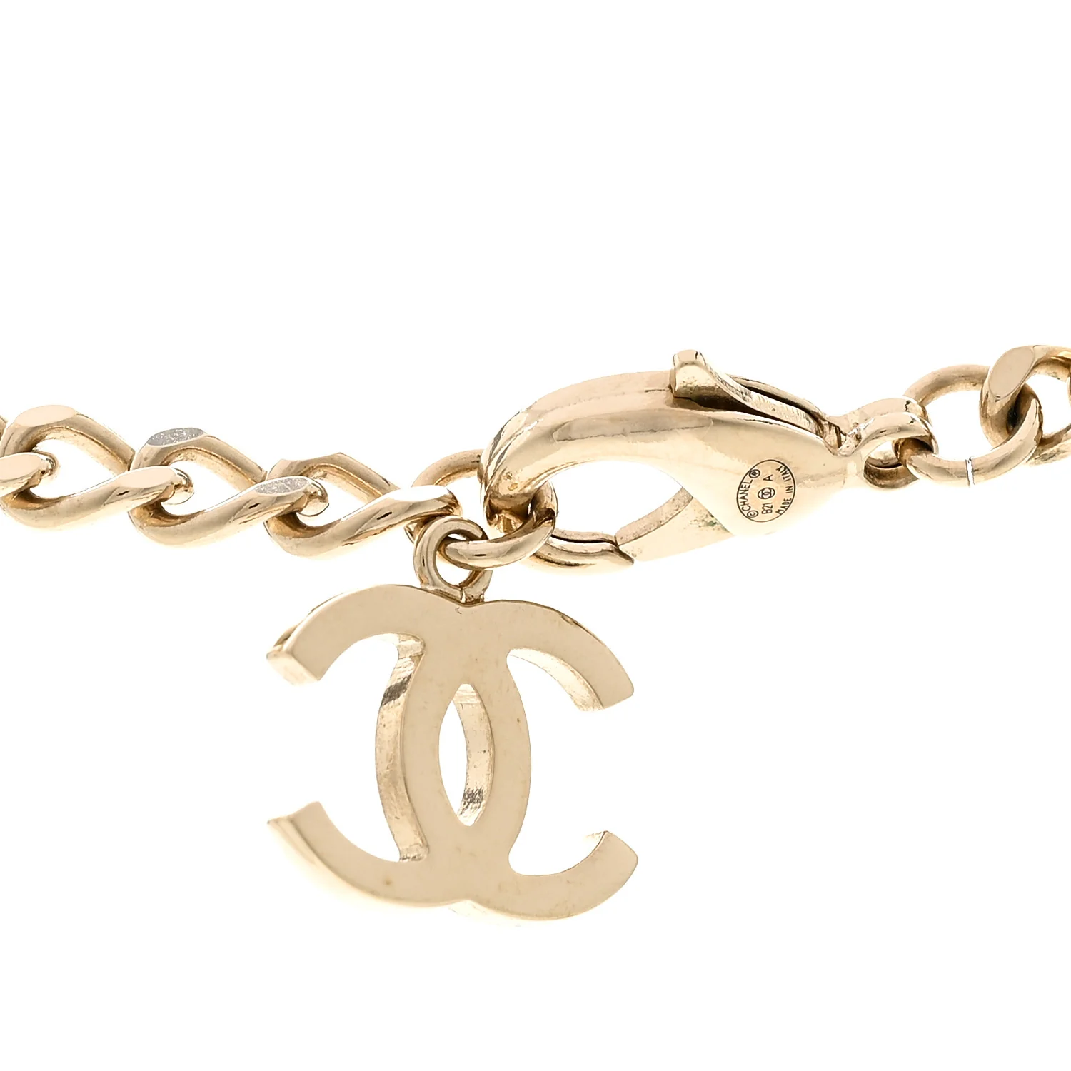 Crystal Chain CC Link Choker Gold Silver - Image 5