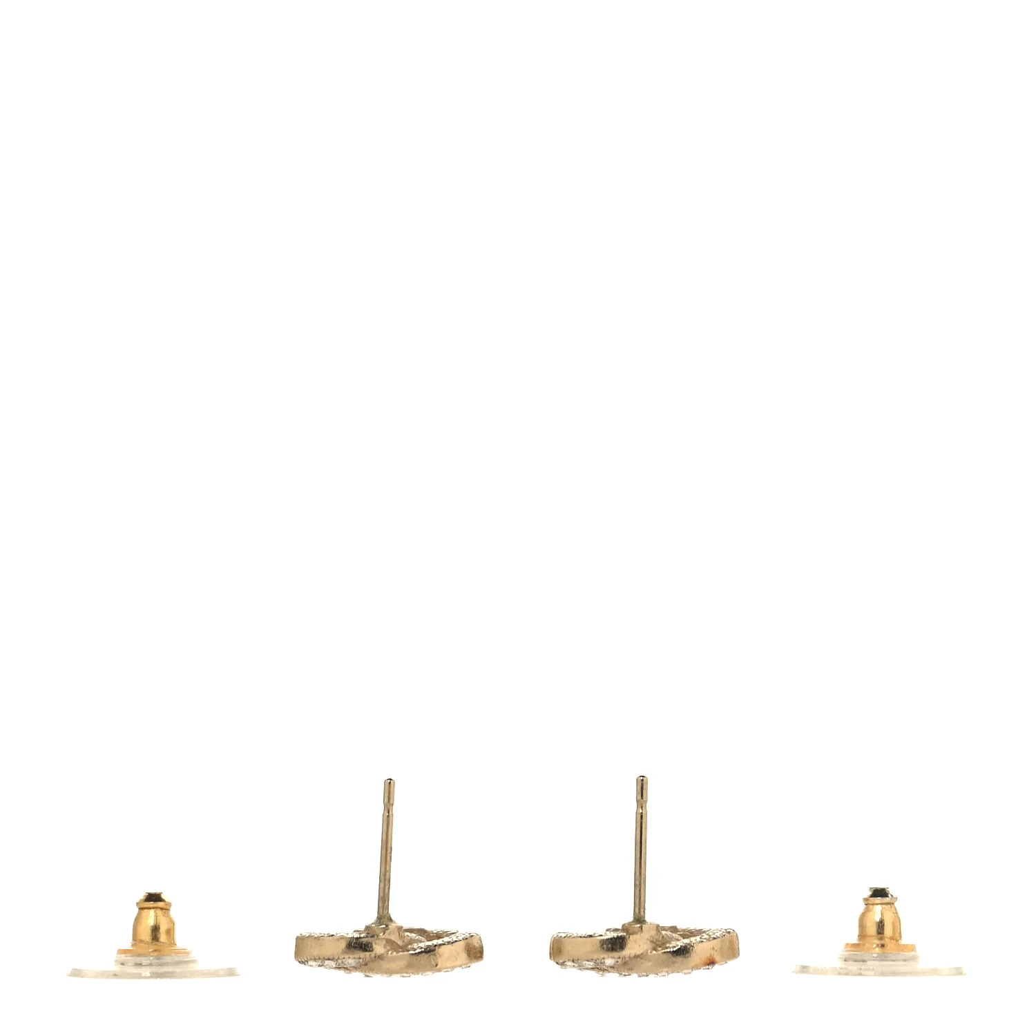 Crystal Mini Timeless CC Earrings Light Gold - Image 3