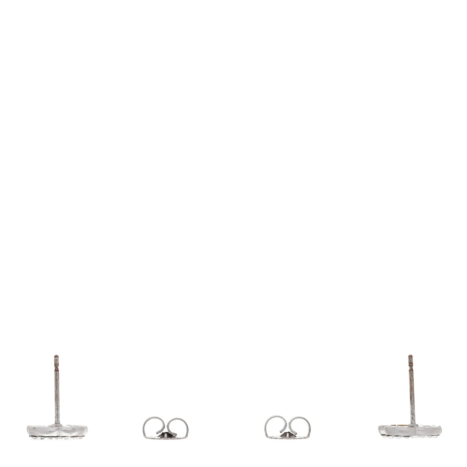 Crystal Mini Timeless CC Earrings Silver - Image 3