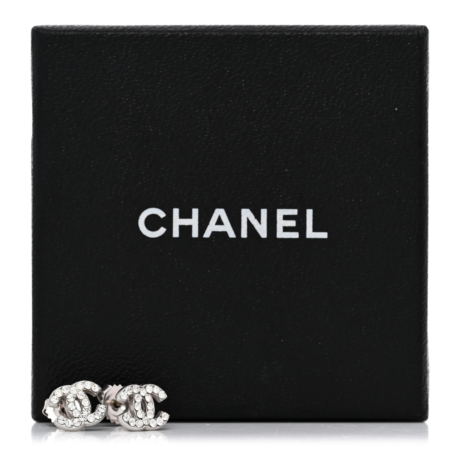 Crystal Mini Timeless CC Earrings Silver - Image 5