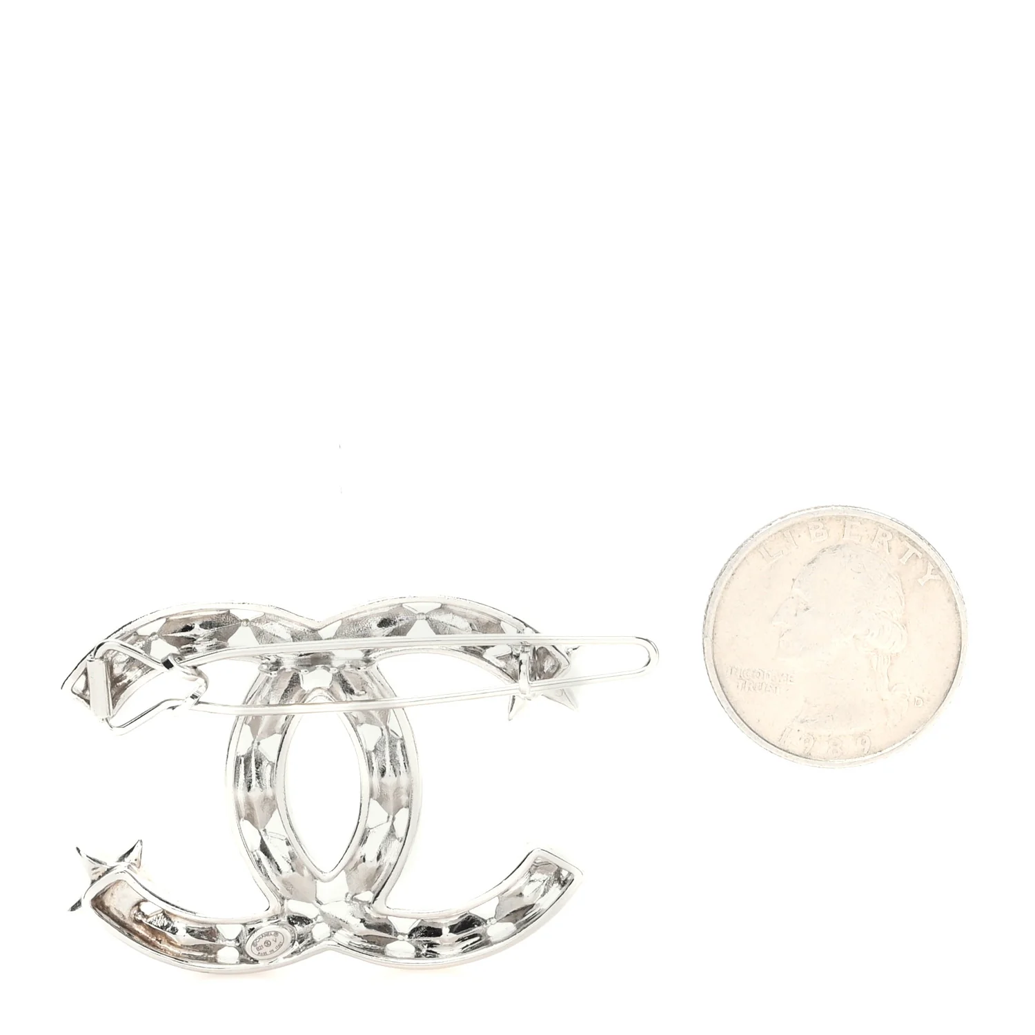 Crystal Starfall CC Hair Clip Silver - Image 2