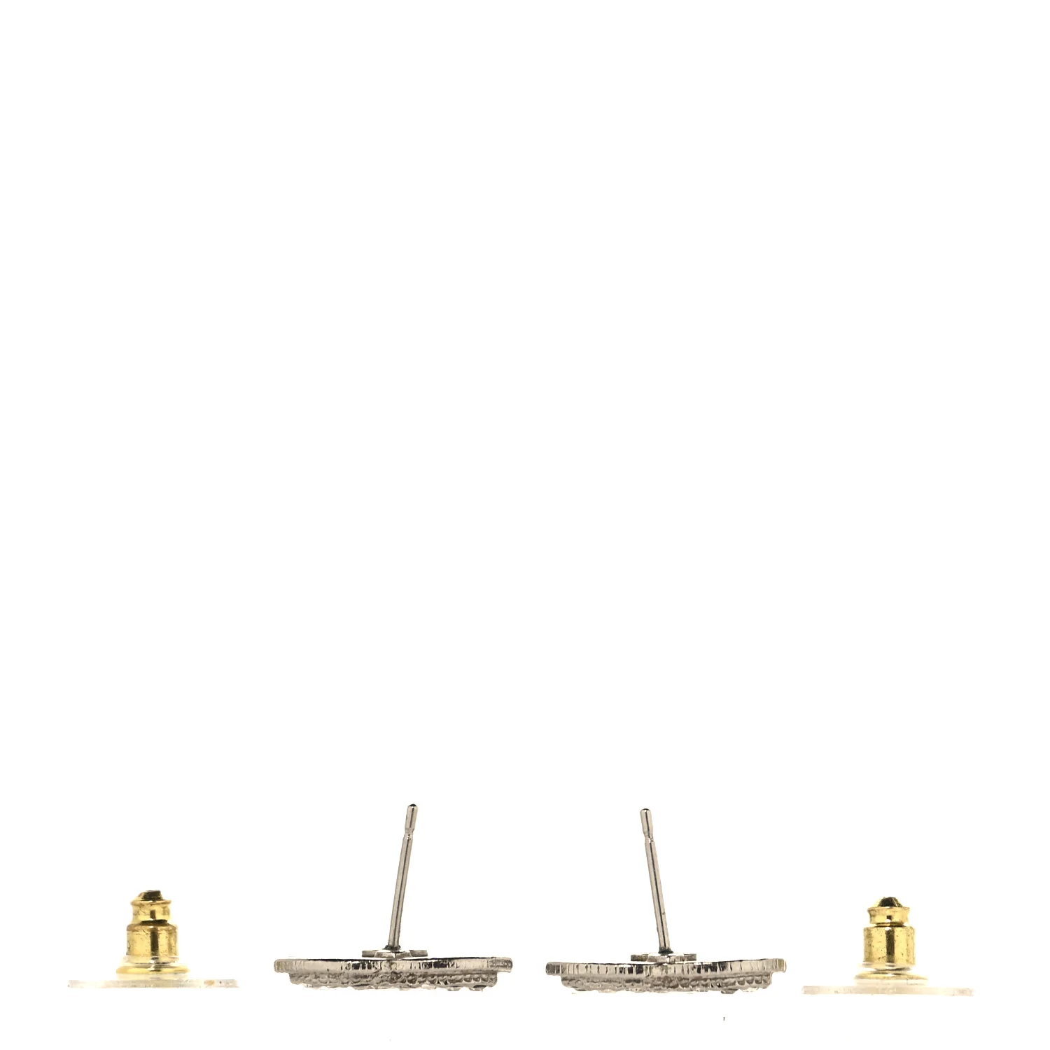 Crystal Timeless CC Earrings Silver - Image 4