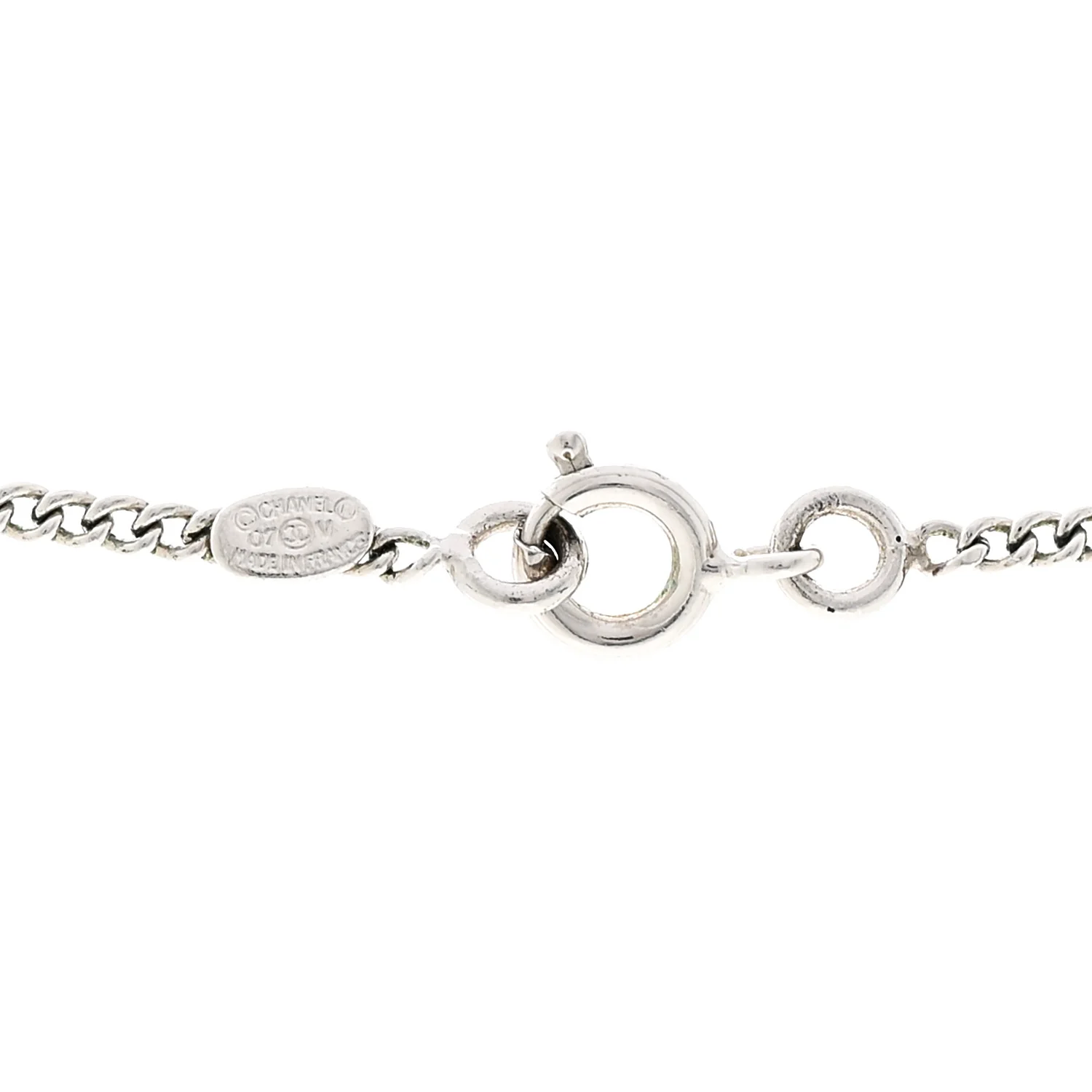 Crystal Timeless CC Necklace Silver - Image 4