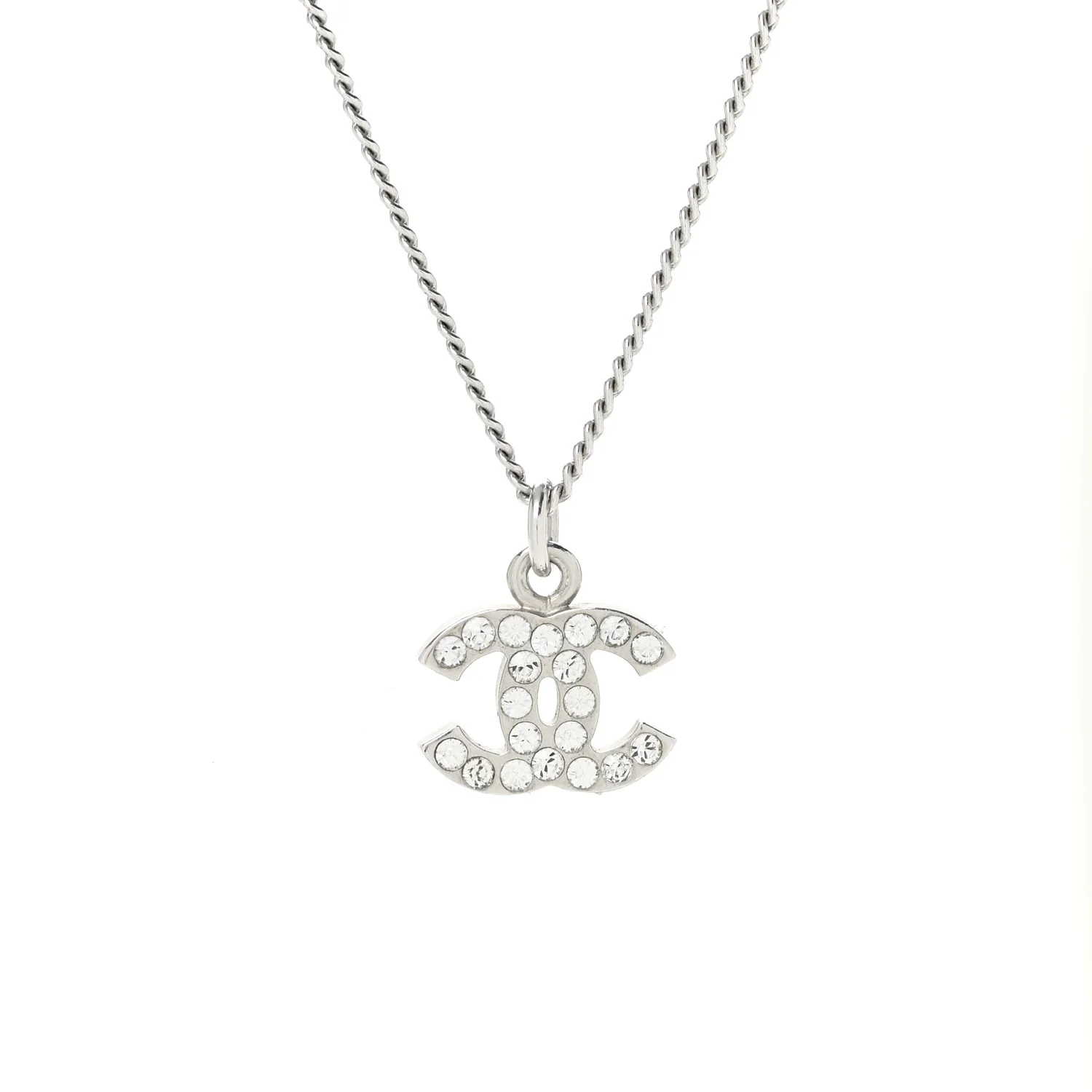 Crystal Timeless CC Necklace Silver - Image 4
