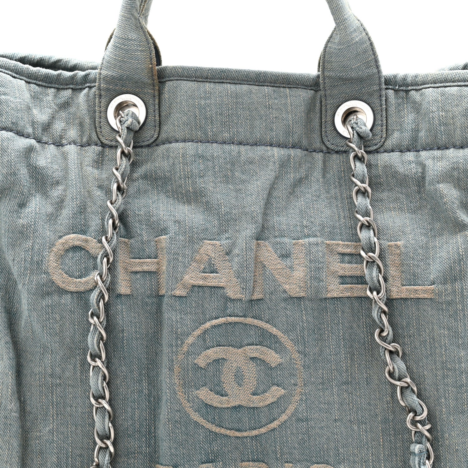 Denim Medium Deauville Tote Light Blue - Image 8