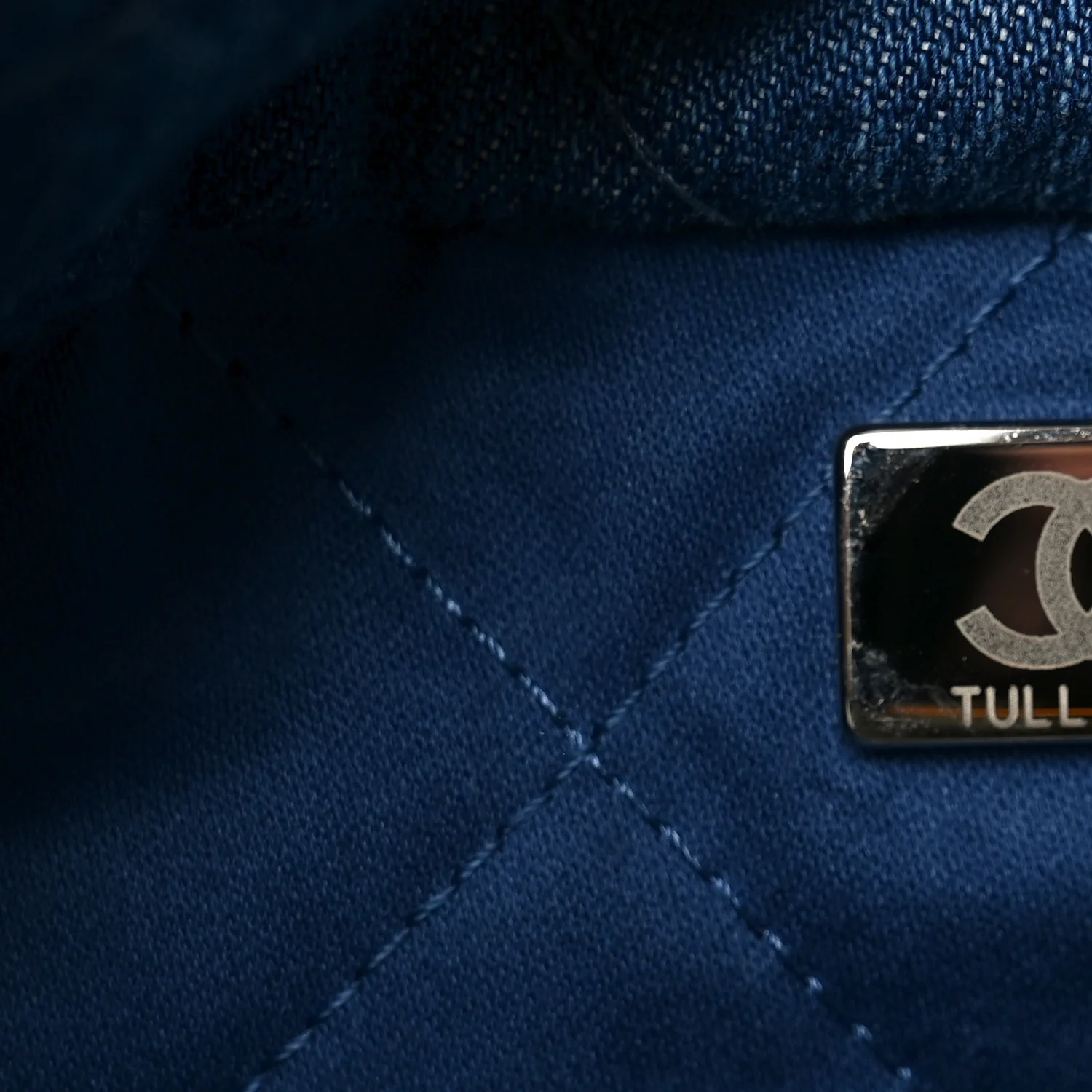Denim Patchwork Logo Chanel 22 Blue - Image 8