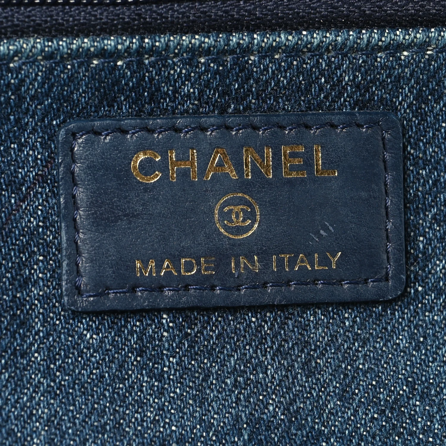 Denim Quilted Chanel 19 Wallet On Chain WOC Blue - Image 6