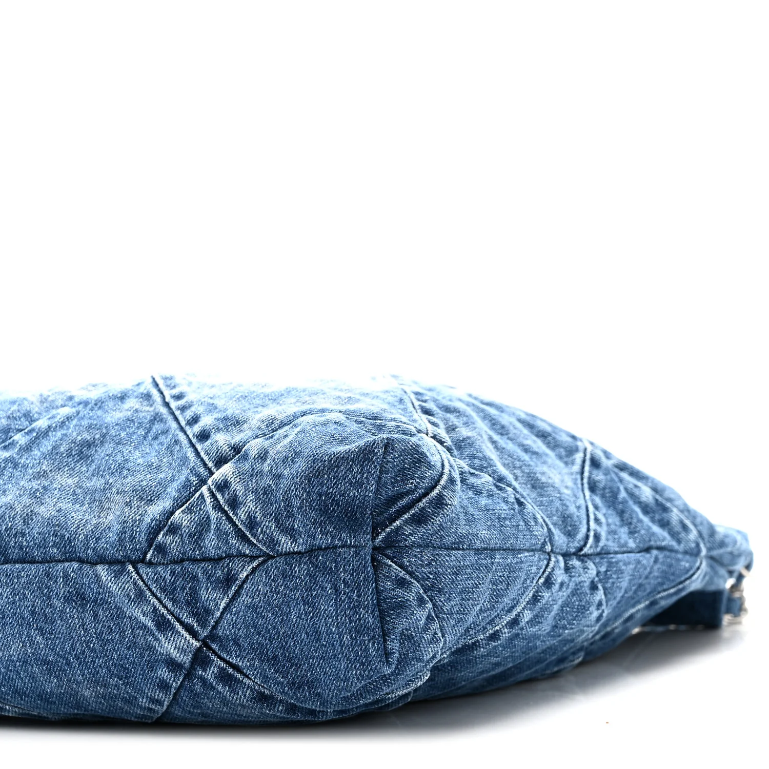 Denim Quilted Chanel 22 Blue - Image 11