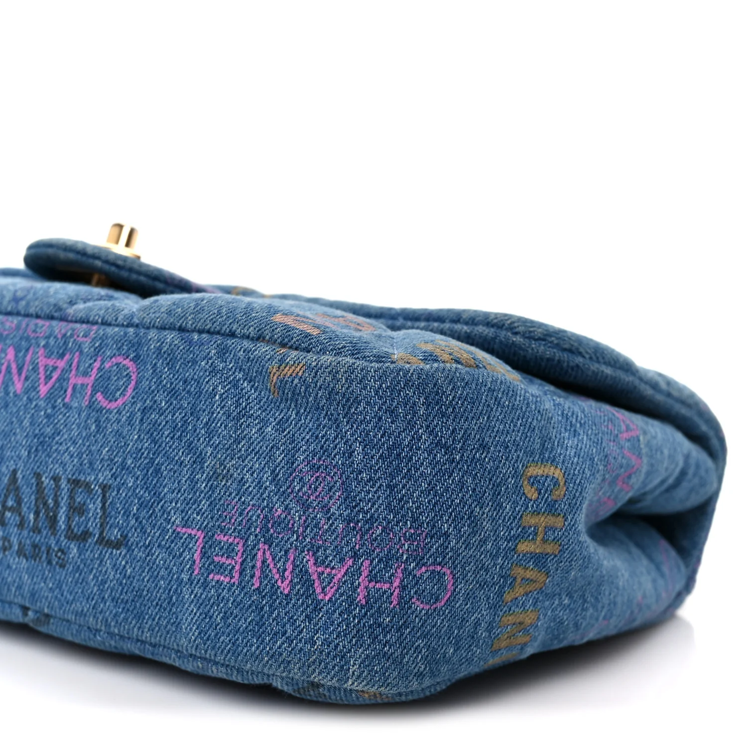 Denim Quilted Denim Large Mood Flap Blue Multicolor - Image 11