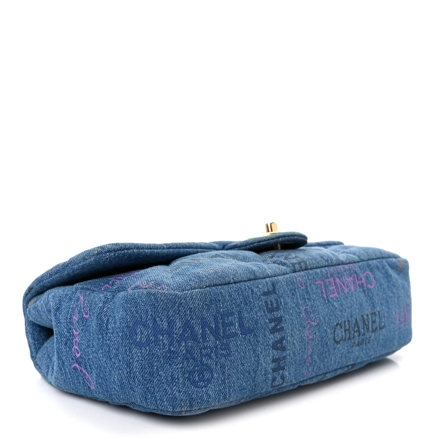 Denim Quilted Denim Large Mood Flap Blue Multicolor - Image 4