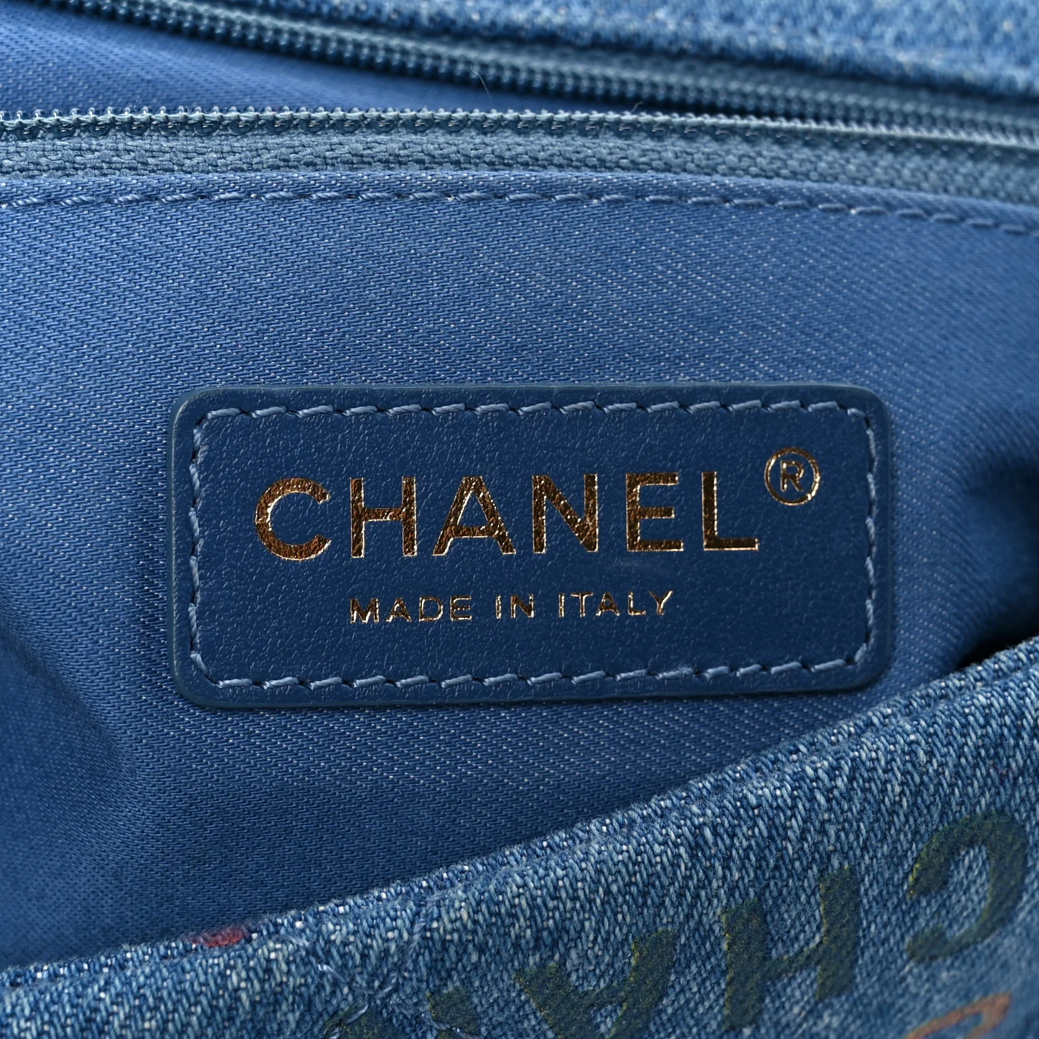 Denim Quilted Denim Large Mood Flap Blue Multicolor - Image 6