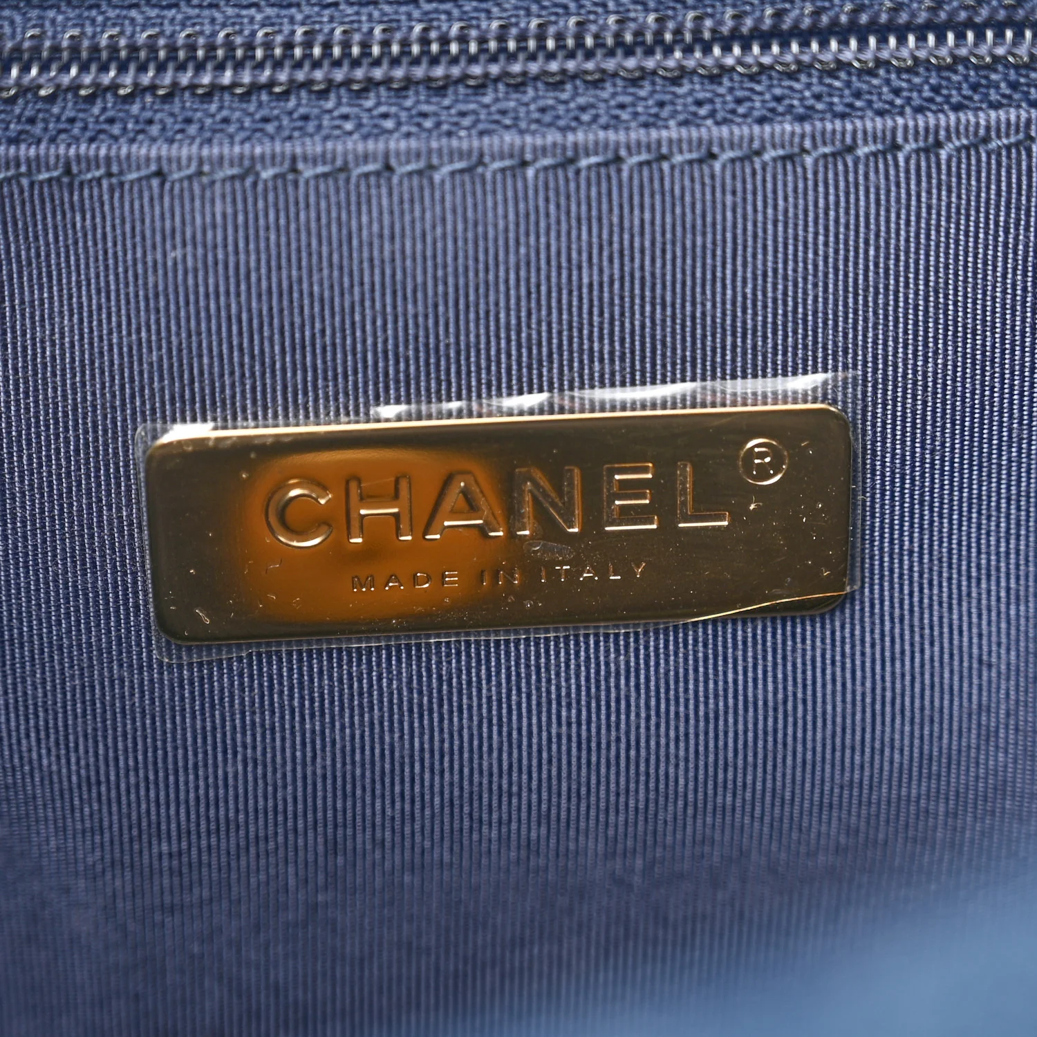 Denim Quilted Medium Chanel 19 Flap Blue - Image 6