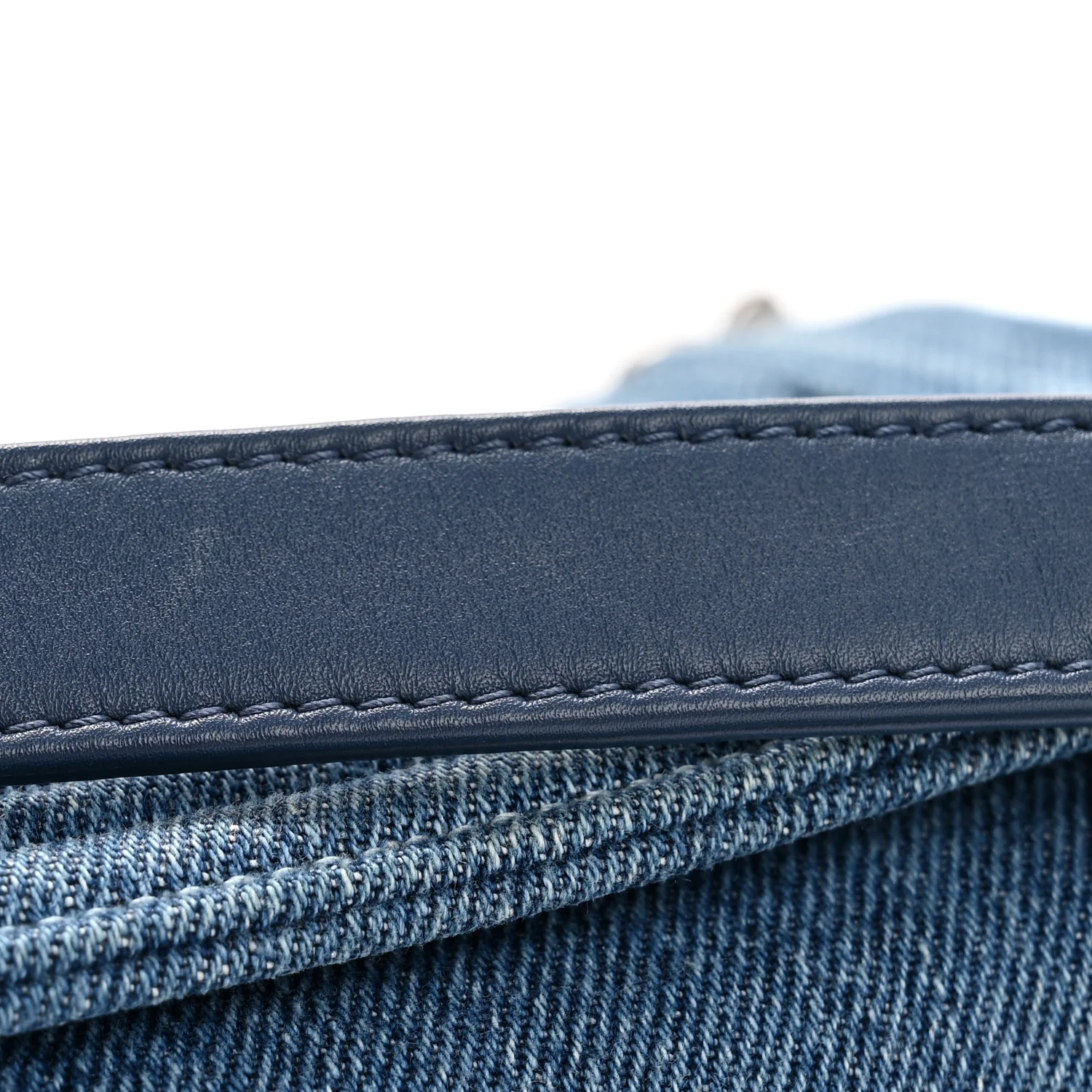Denim Quilted Small Boy Flap Blue - Image 10