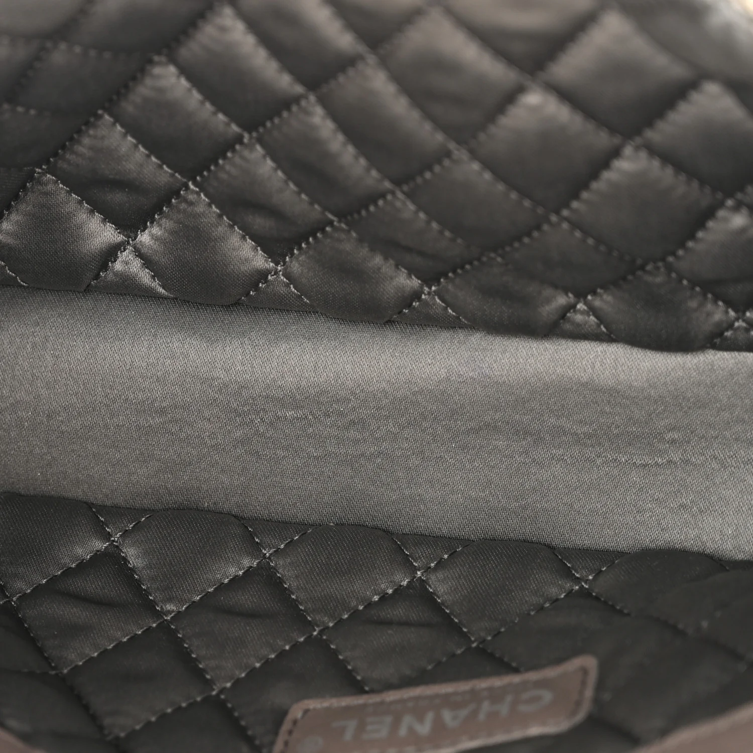 Distressed Metallic Lambskin Quilted Le Marais Ligne Flap Gold - Image 5