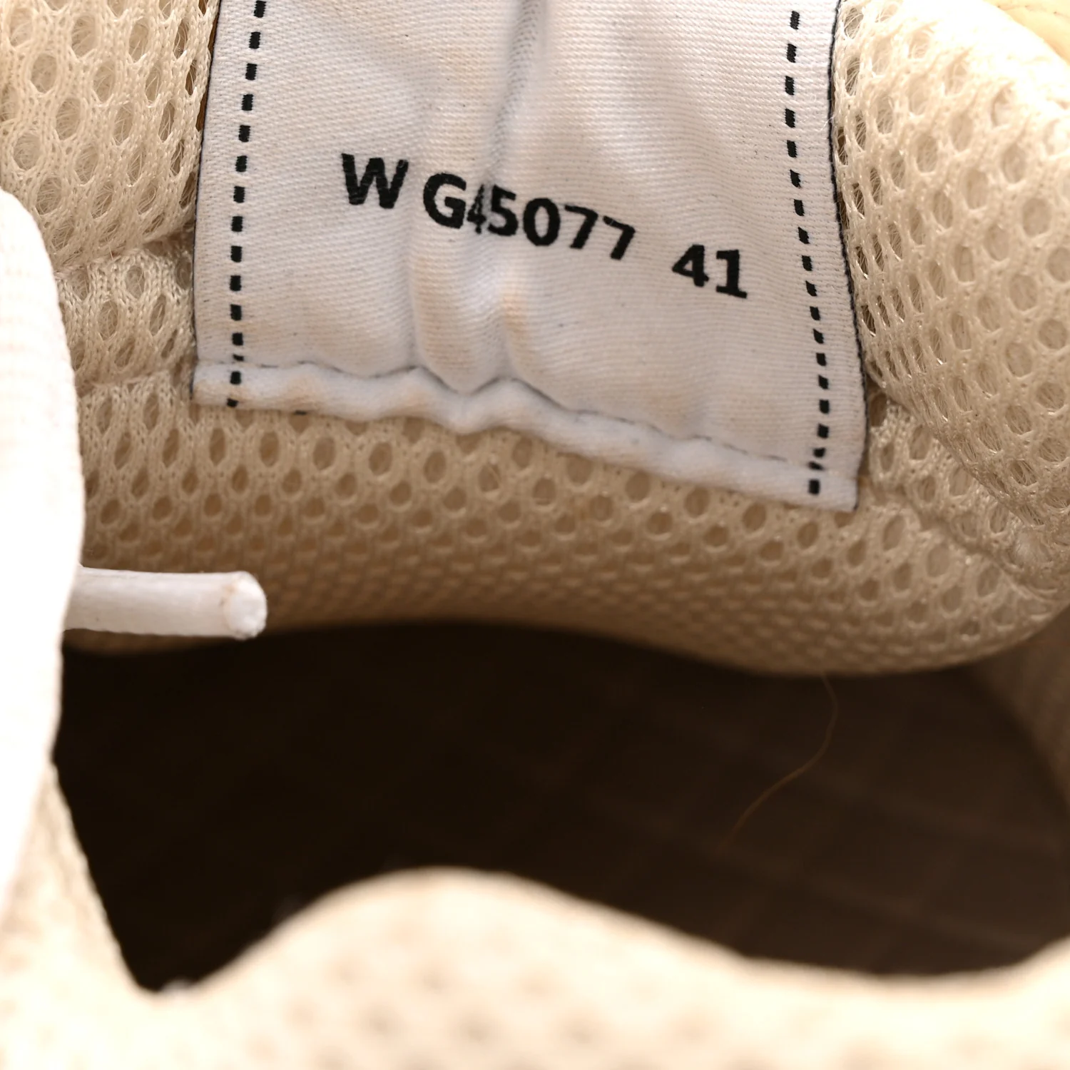 Fabric Laminated Calfskin Stretch CC Sneakers 37 Ivory White Silver - Image 9
