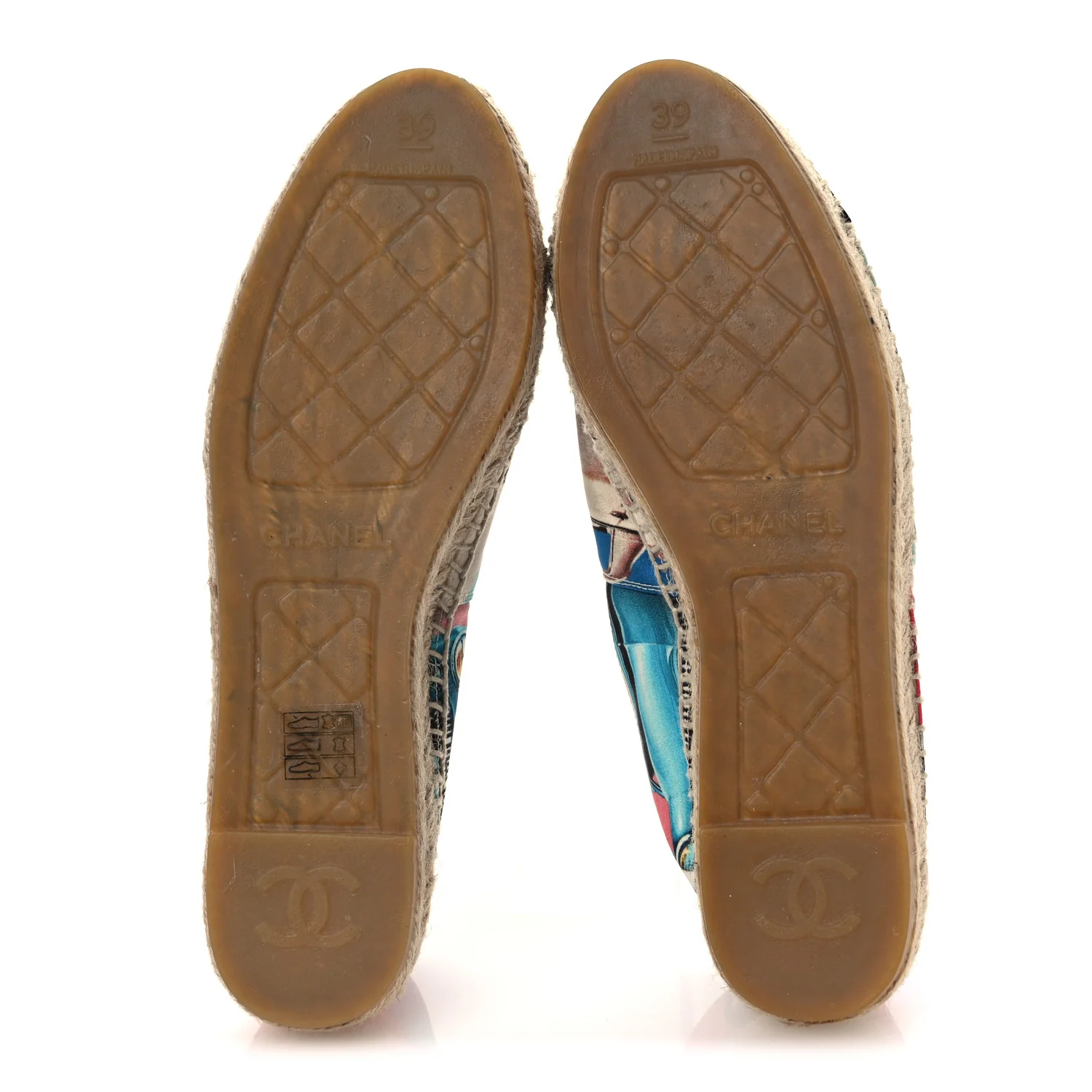 Fabric Patent CC Espadrilles 39 Multicolor Black - Image 7