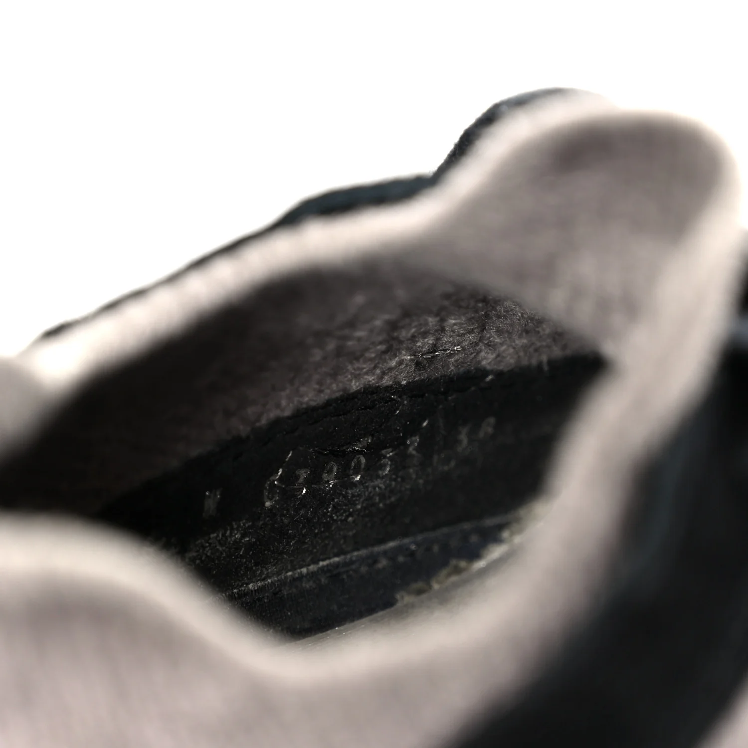 Fabric Suede Calfskin CC Sneakers 38 Gray Black - Image 9