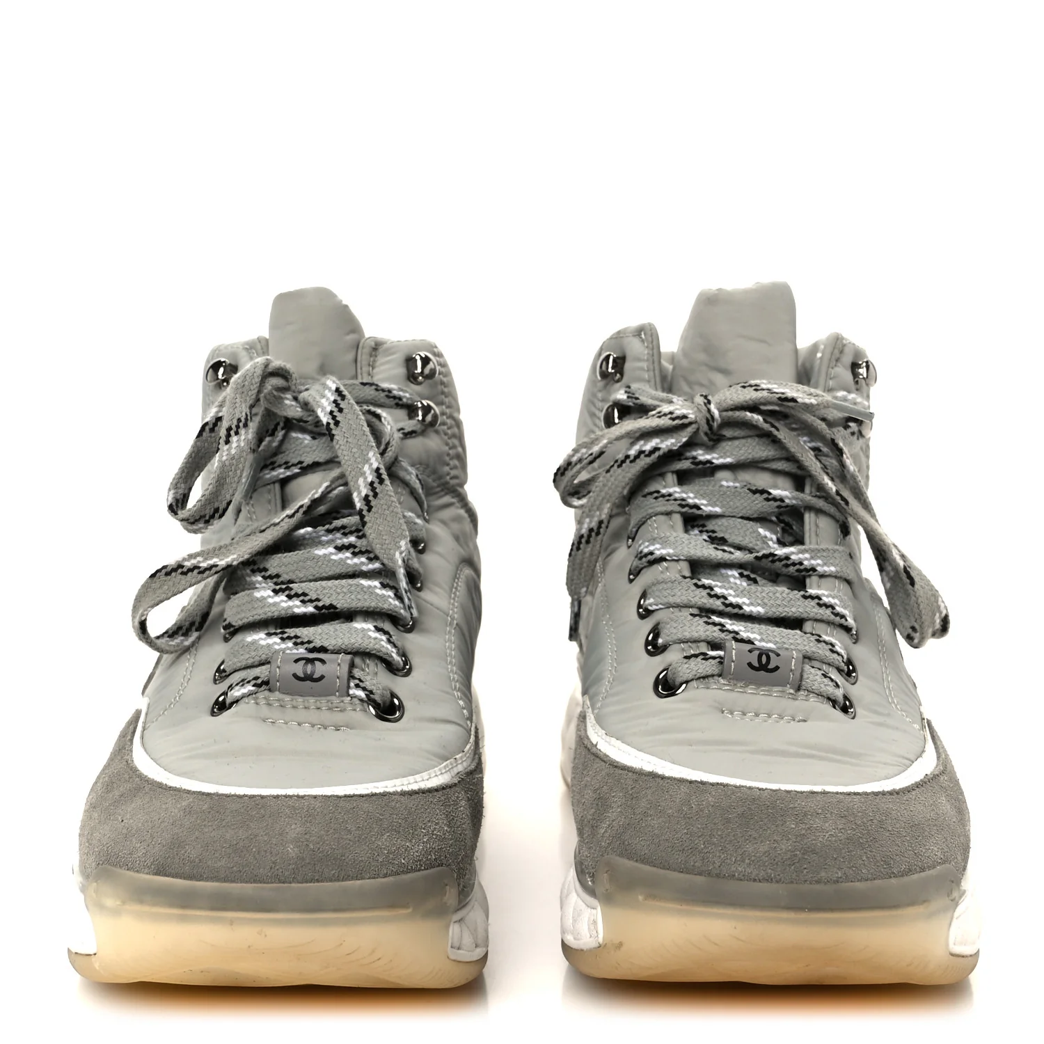 Fabric Suede Womens CC Sneakers 39 Grey - Image 3