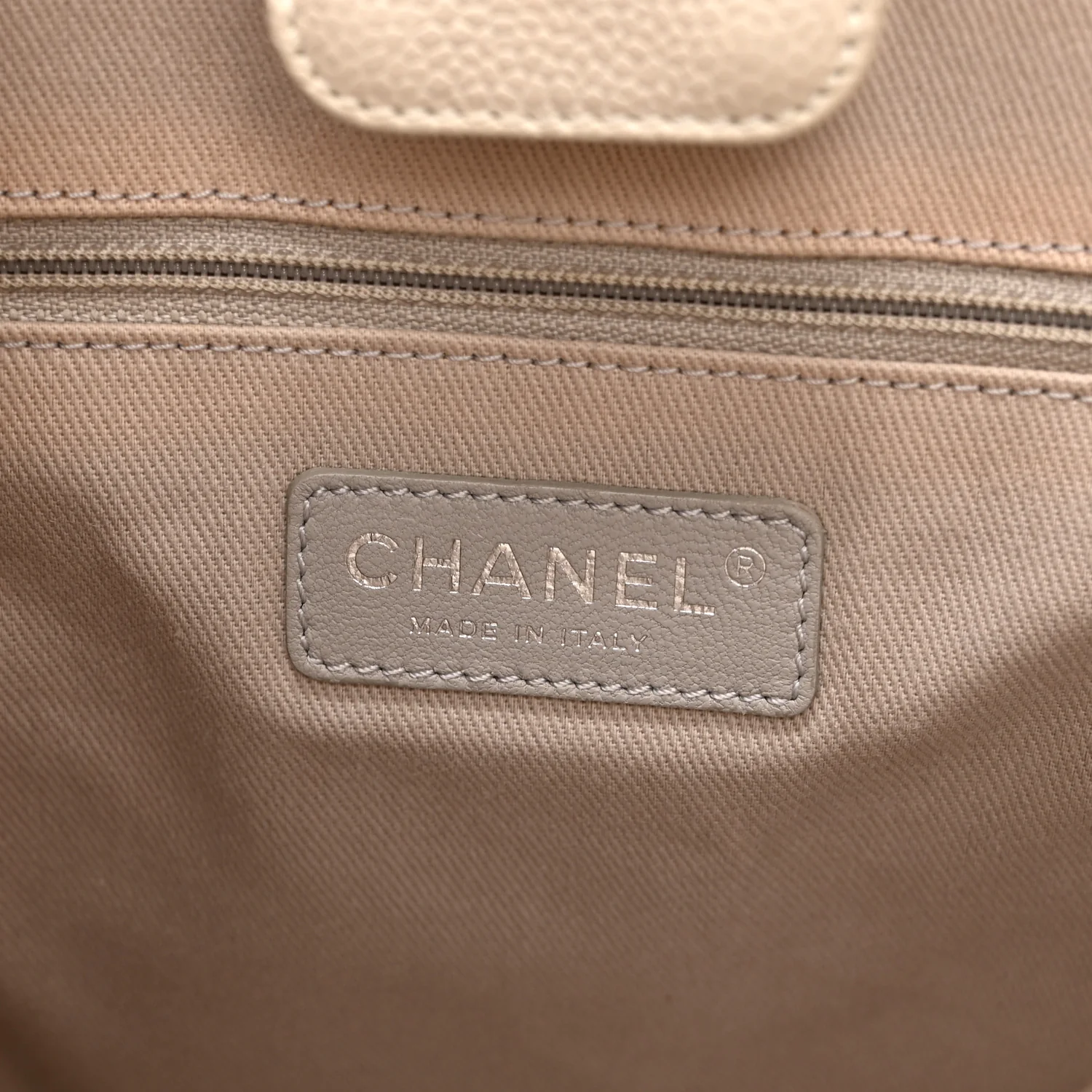 Glazed Calfskin Mini Deauville Tote White - Image 6