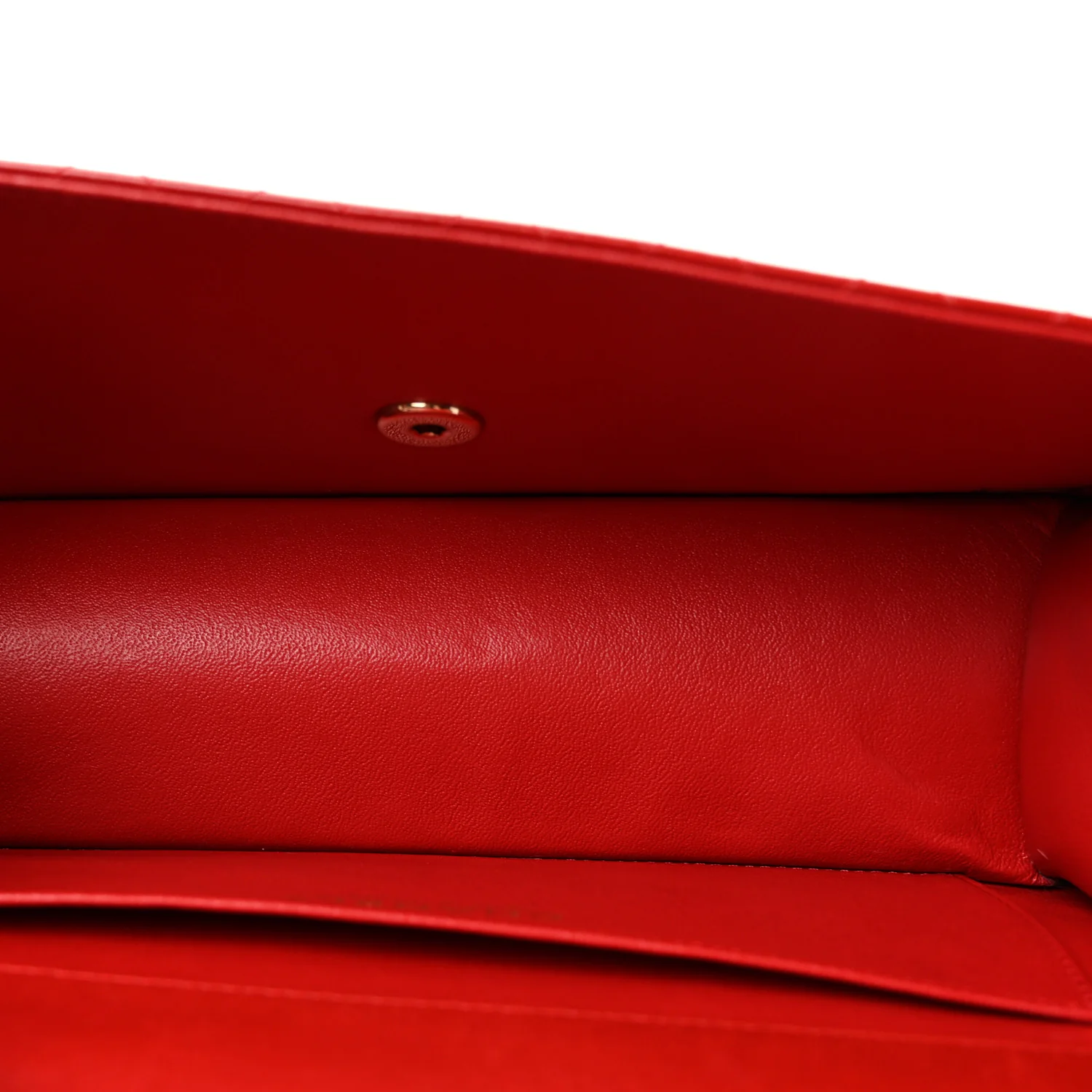 Glazed Calfskin Quilted East West Flap Red - Image 5