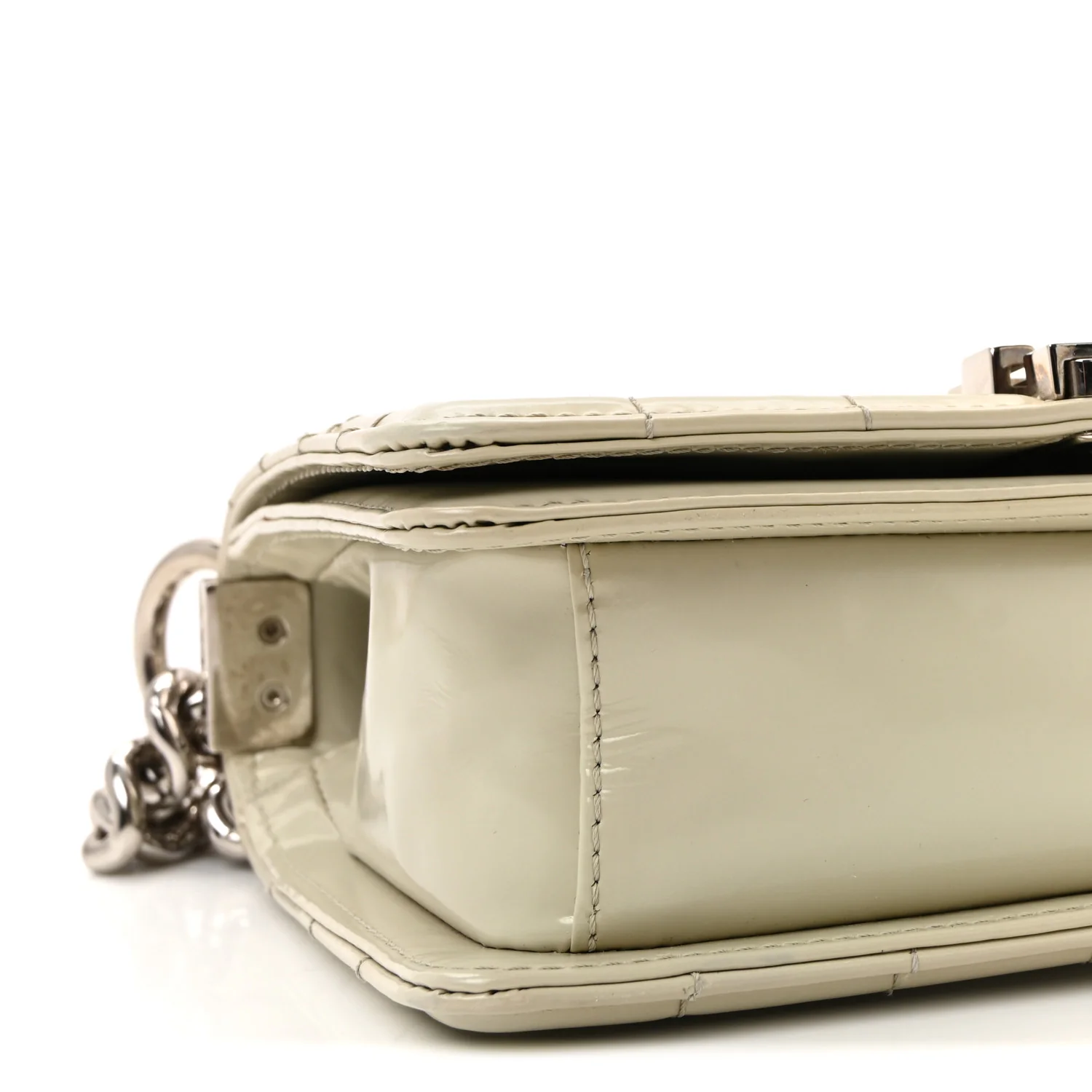 Glazed Calfskin Small Boy Flap Ivory - Image 17