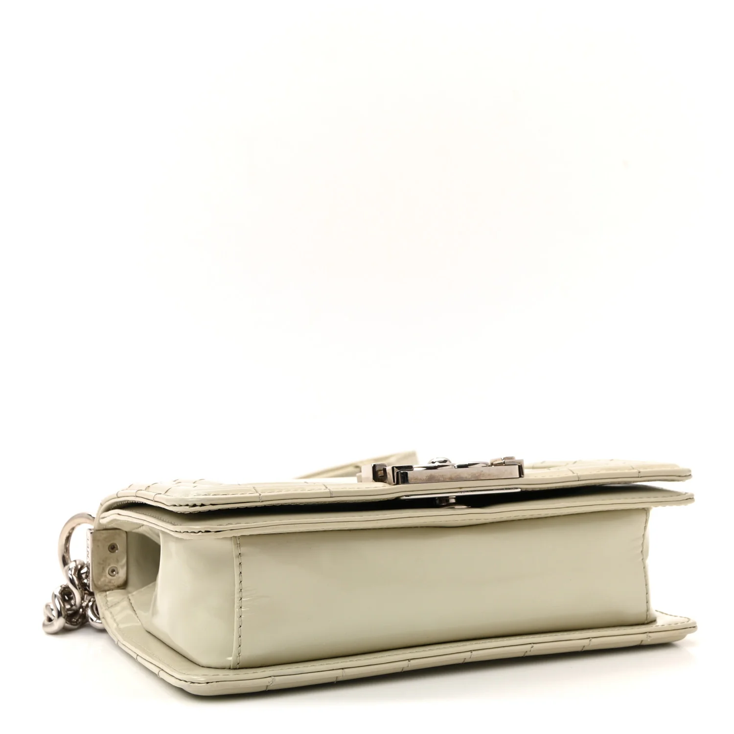 Glazed Calfskin Small Boy Flap Ivory - Image 7