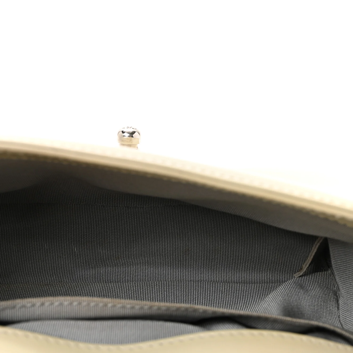 Glazed Calfskin Small Boy Flap Ivory - Image 9