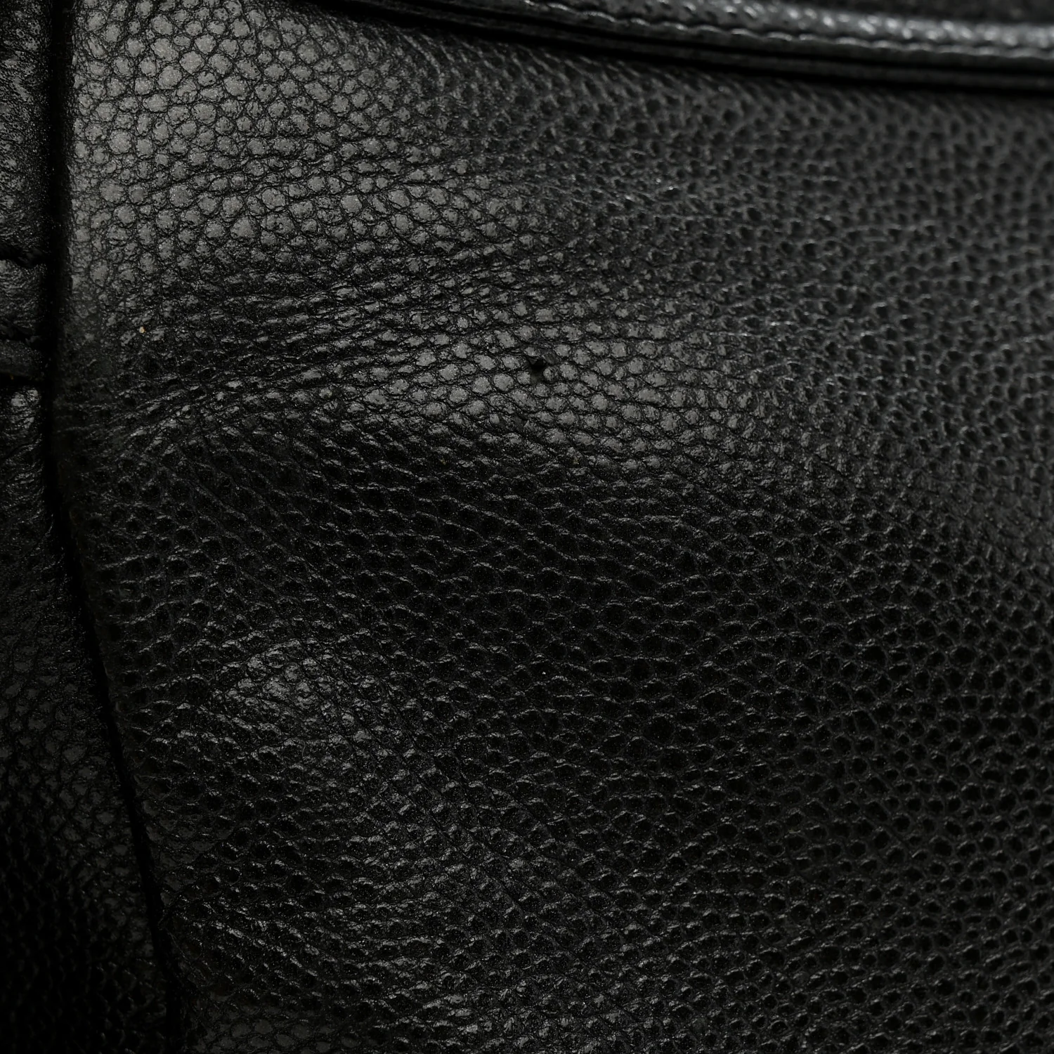 Glazed Caviar Large Coco Rider Flap Hobo Black - Image 12