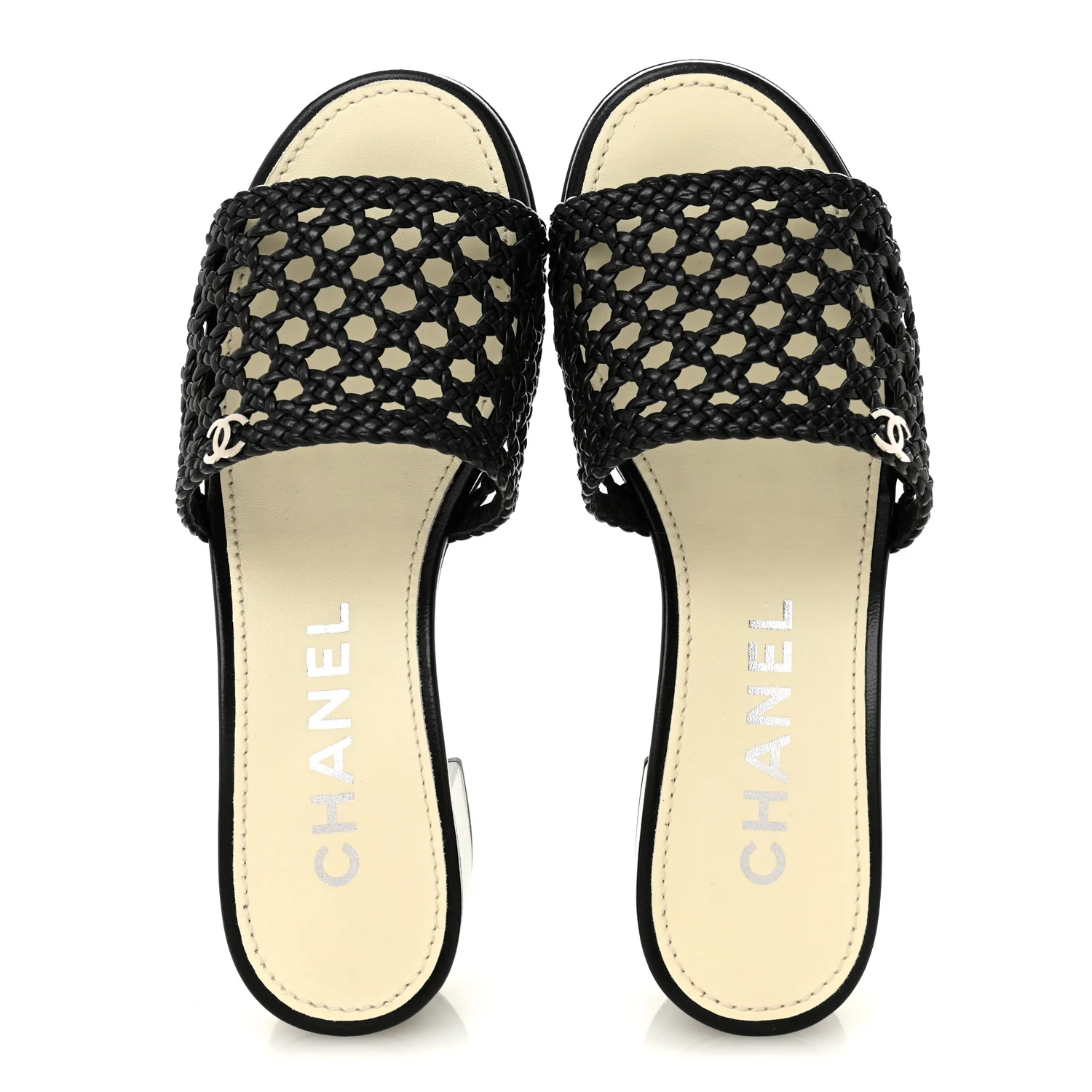 Goatskin Braided Mules 35 Black - Image 2