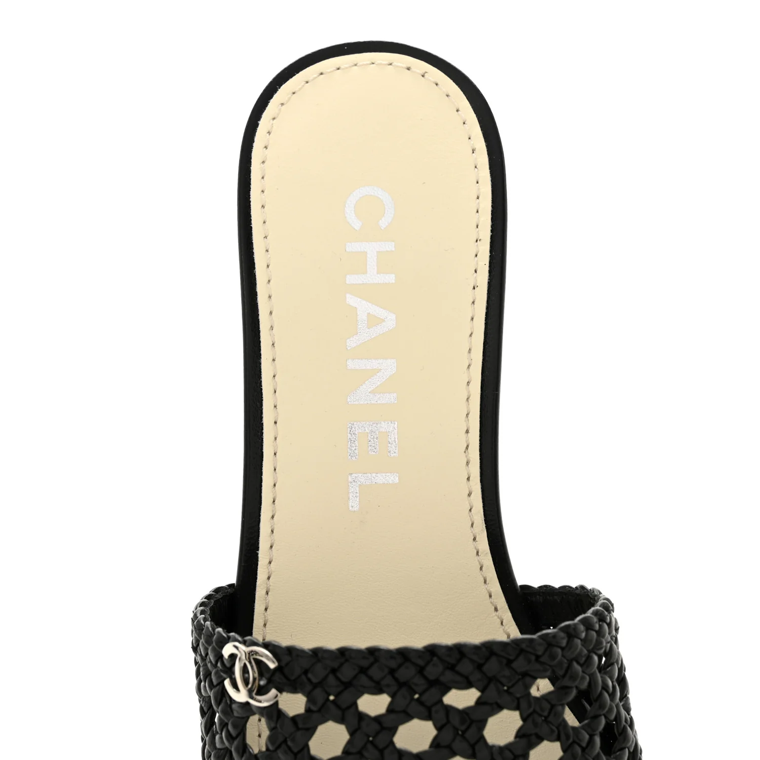 Goatskin Braided Mules 35 Black - Image 6