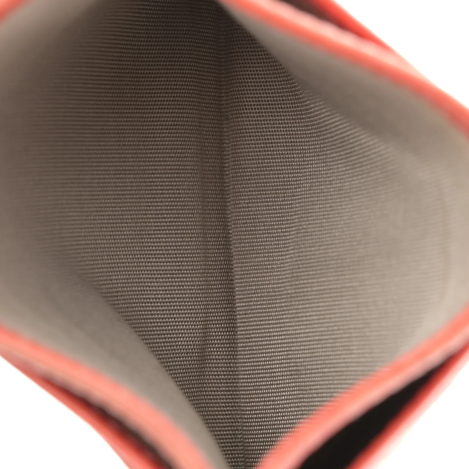 Goatskin Embossed Camellia Card Holder Coral - Image 5