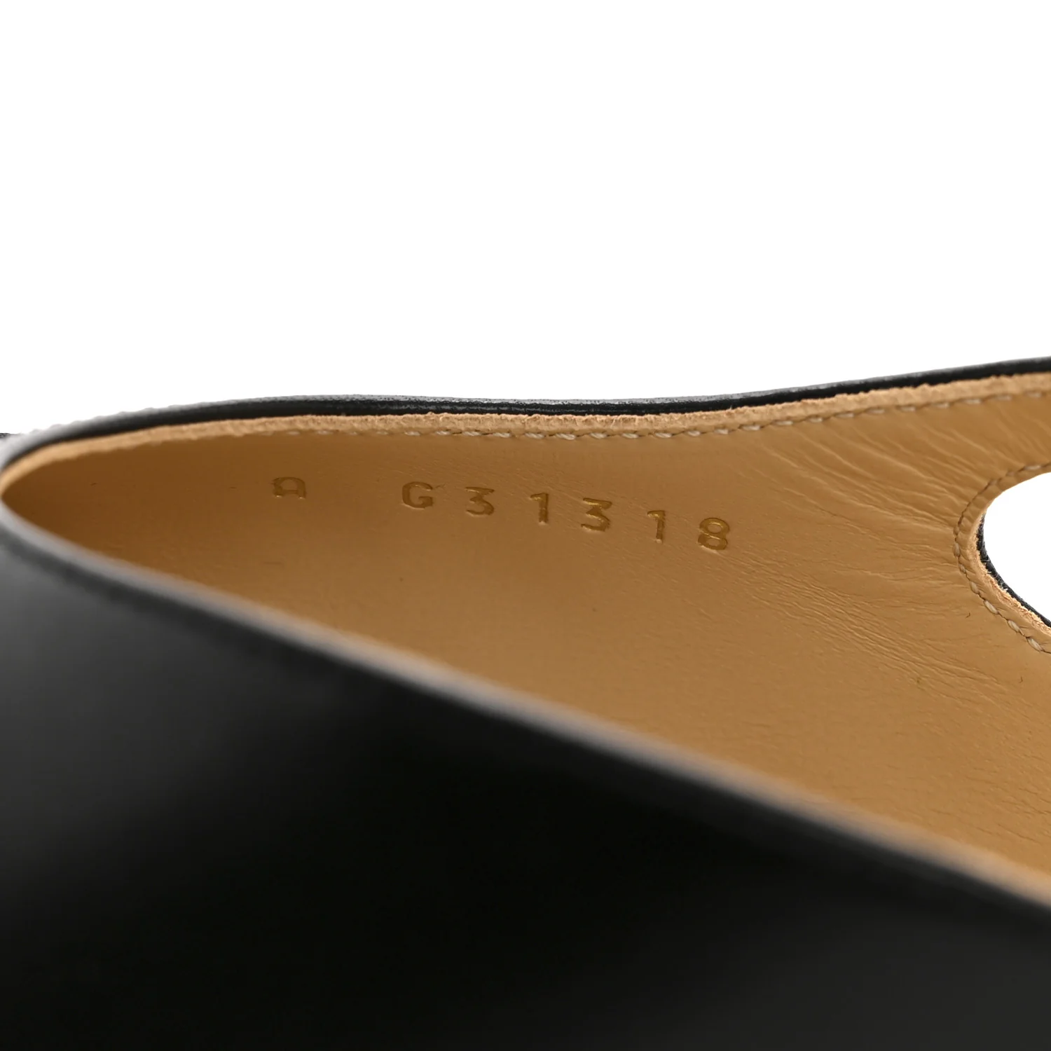 Goatskin Grosgrain Cap Toe CC Slingback Pumps 38.5 Black - Image 9