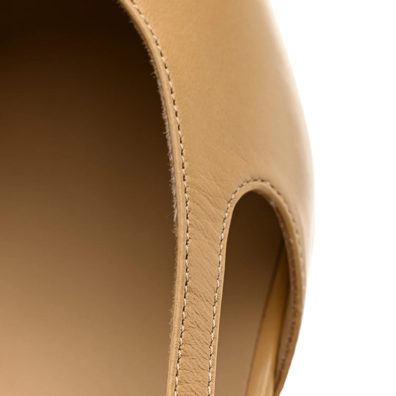 Goatskin Grosgrain Cap Toe CC Slingback Pumps 41 Beige Black - Image 10