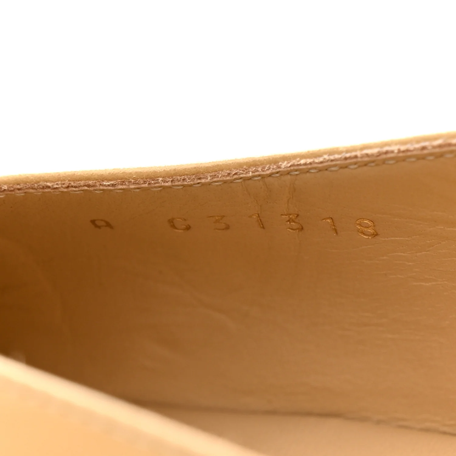 Goatskin Grosgrain Cap Toe CC Slingback Pumps 41 Beige Black - Image 11