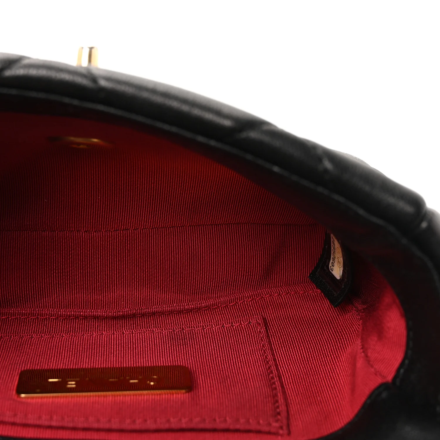 Goatskin Quilted Chanel 19 Waist Bag Black - Image 9